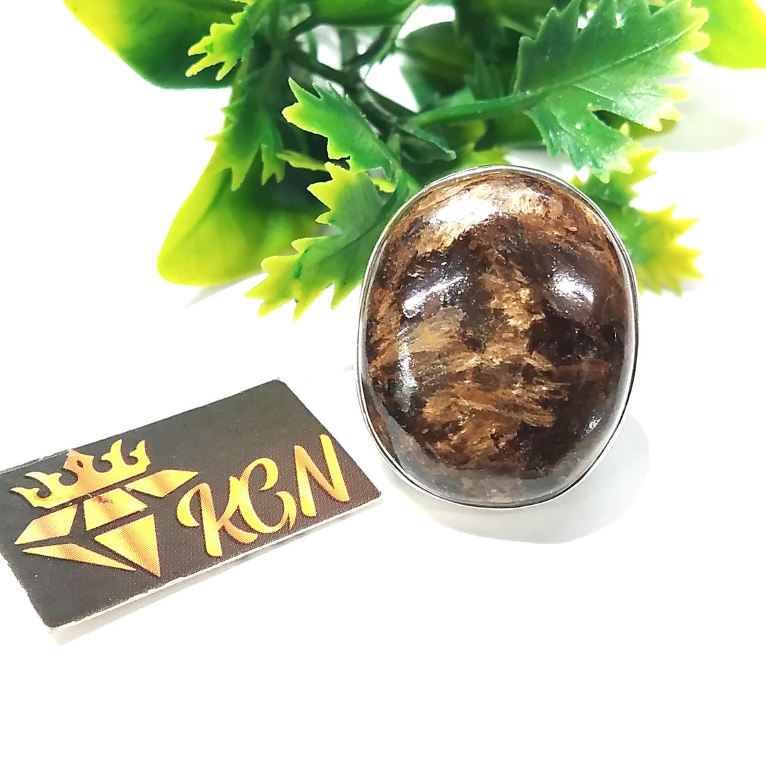 Natural Bronzite Gemstone Ring, 925 Solid Sterling Silver Ring, Bronzite Stone Size 26x21 mm Handmade Ring, Wedding ring, Gift Birthday Ring