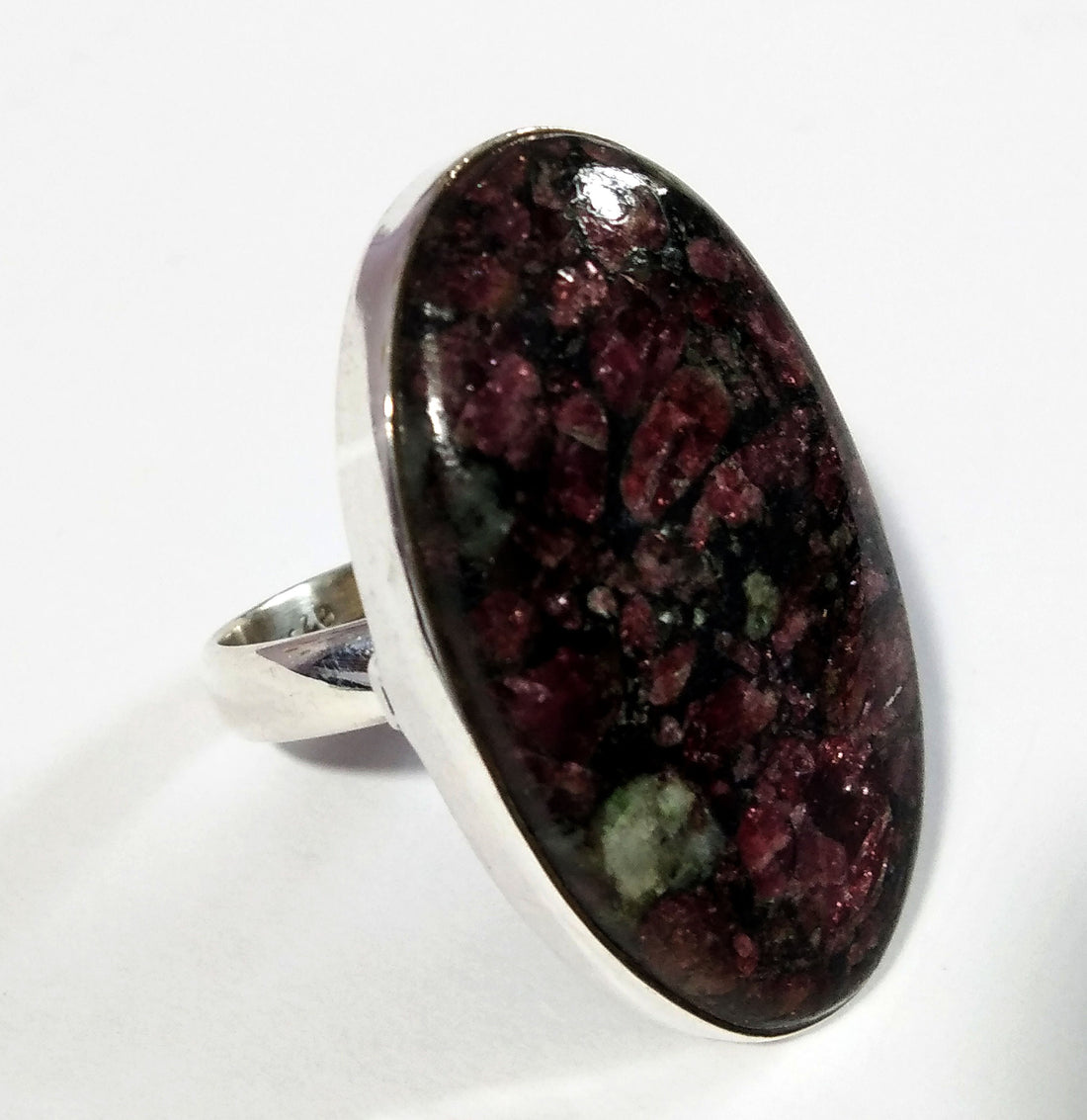 Edulite Gemstone Ring, 925 Solid Starling Silver Ring, Top A+++ Edulite Stone Ring, Stone Size 33x20 mm Silver Handmade Gift Birthday Ring