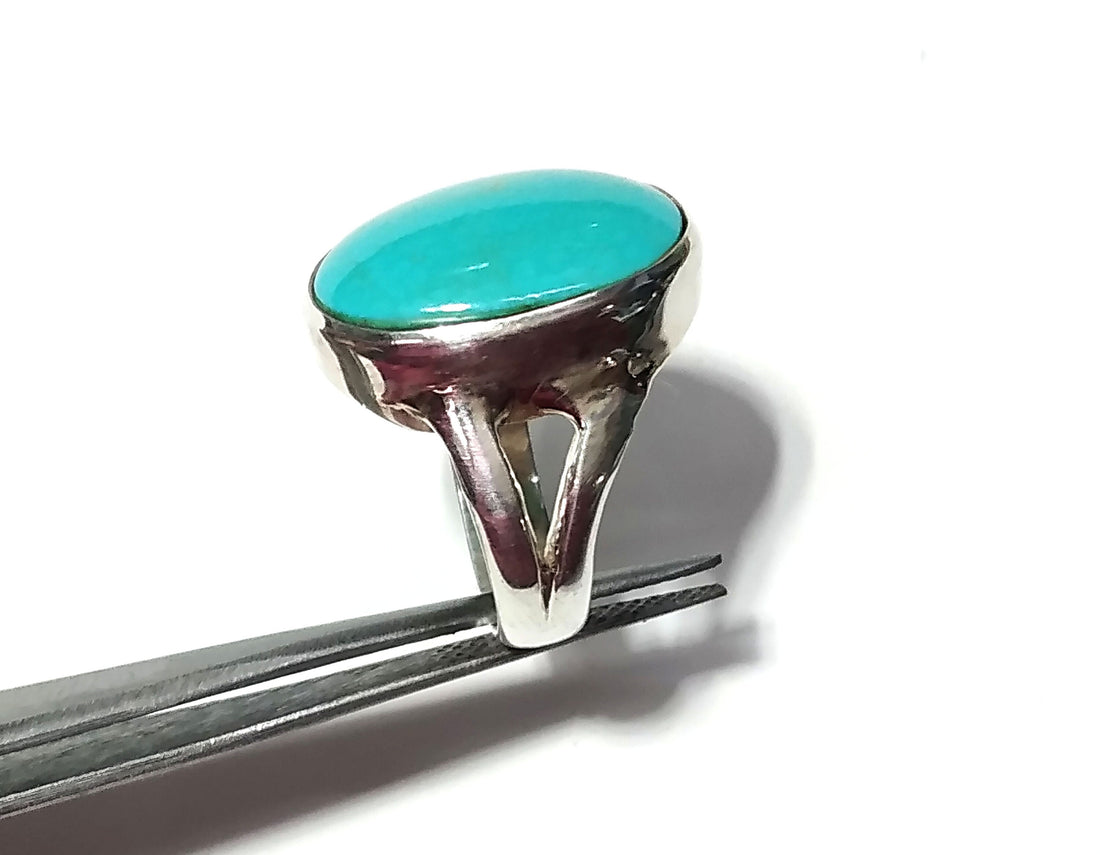 Natural Arizona Turquoise Gemstone Ring, 925 Starling Silver Ring, Nice Design Good Making Gift Ring, Turquoise Stone Ring, For Men & Women.