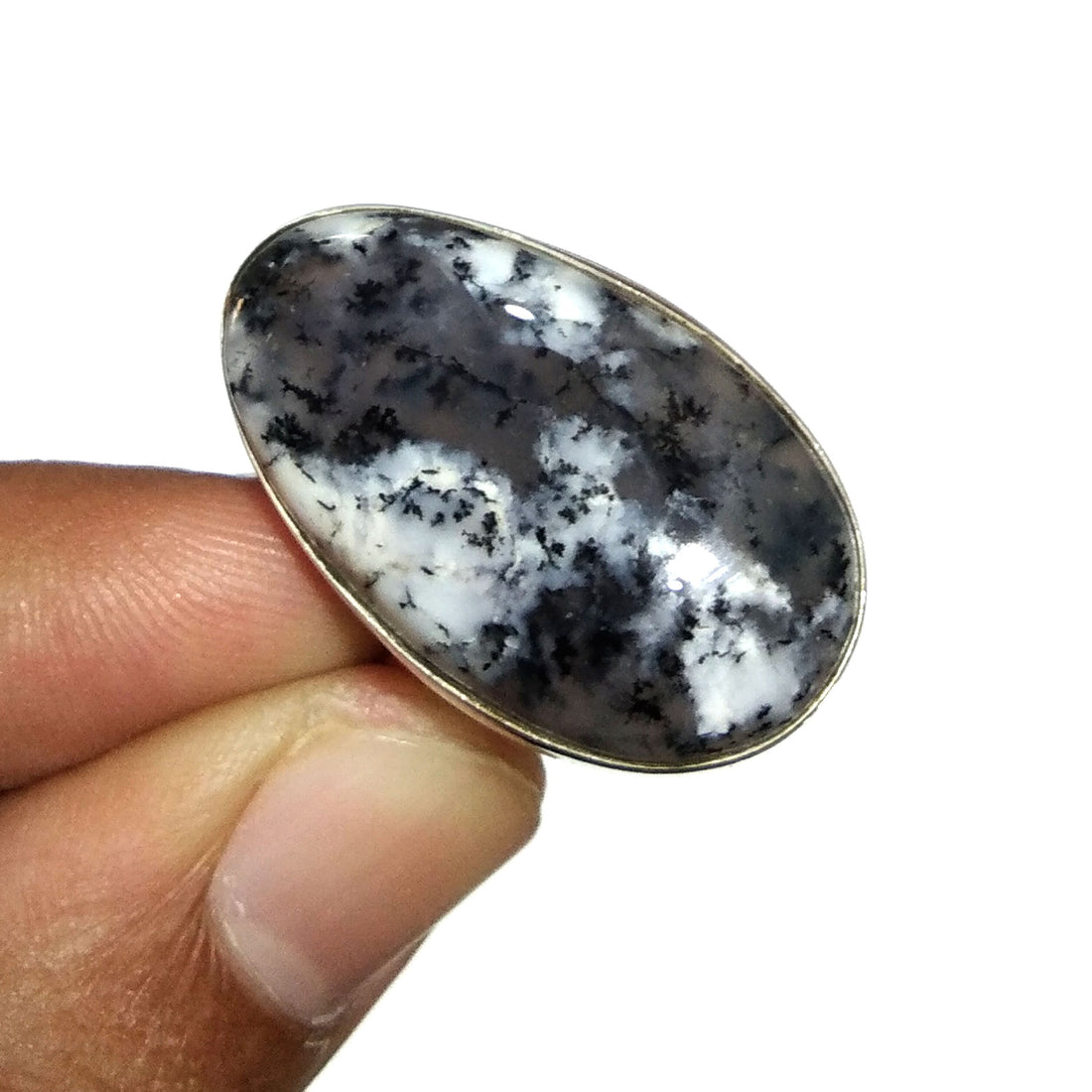 Amazing Natural Dendrite Opal Gemstone Ring, 925 Solid Sterling Silver Ring, Opal Stone Size 30x19 mm Handmade Ring, Gift Ring Jewelry