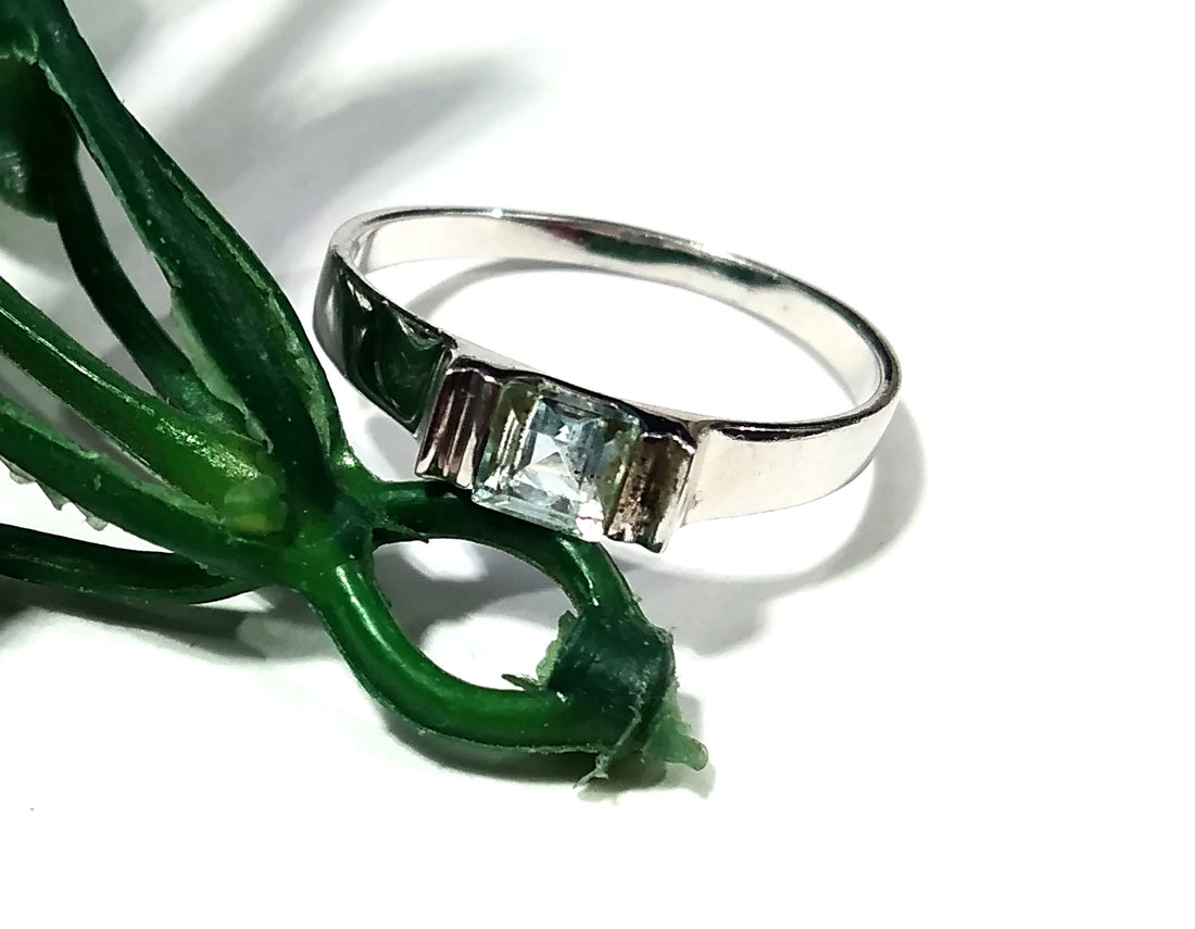 Natural Blue Topaz Gemstone Ring, Solid 925 Starling Silver Ring, Top Quality Blue Topaz Ring, Handmade Ring, Gift For Girls & Women Ring