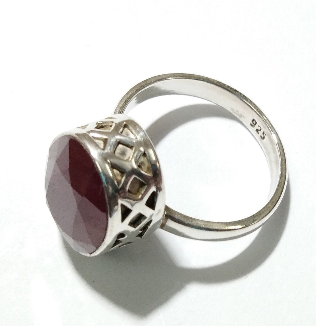 Natural Gemstone Ruby Faceted Rings, 925 Starling Silver Ring, Very Beautiful Stylish Rings, Gift Item Anniversary & Wedding For Girls/Woman