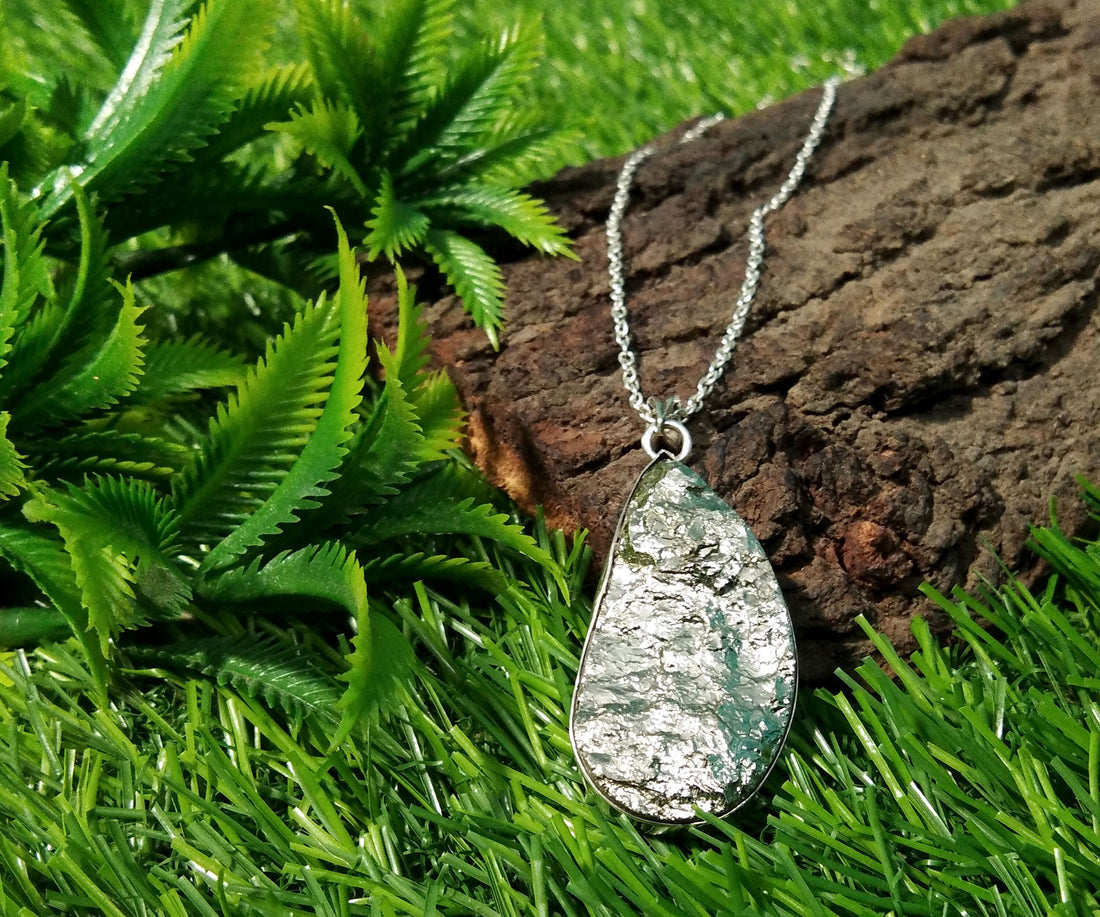 Top Quality Golden Pyrite Druzy Stone Pendant Chain Necklace, 925 Starling Silver Pendant Jewelry, Fancy Shape Handmade Jewelry Wedding Gift