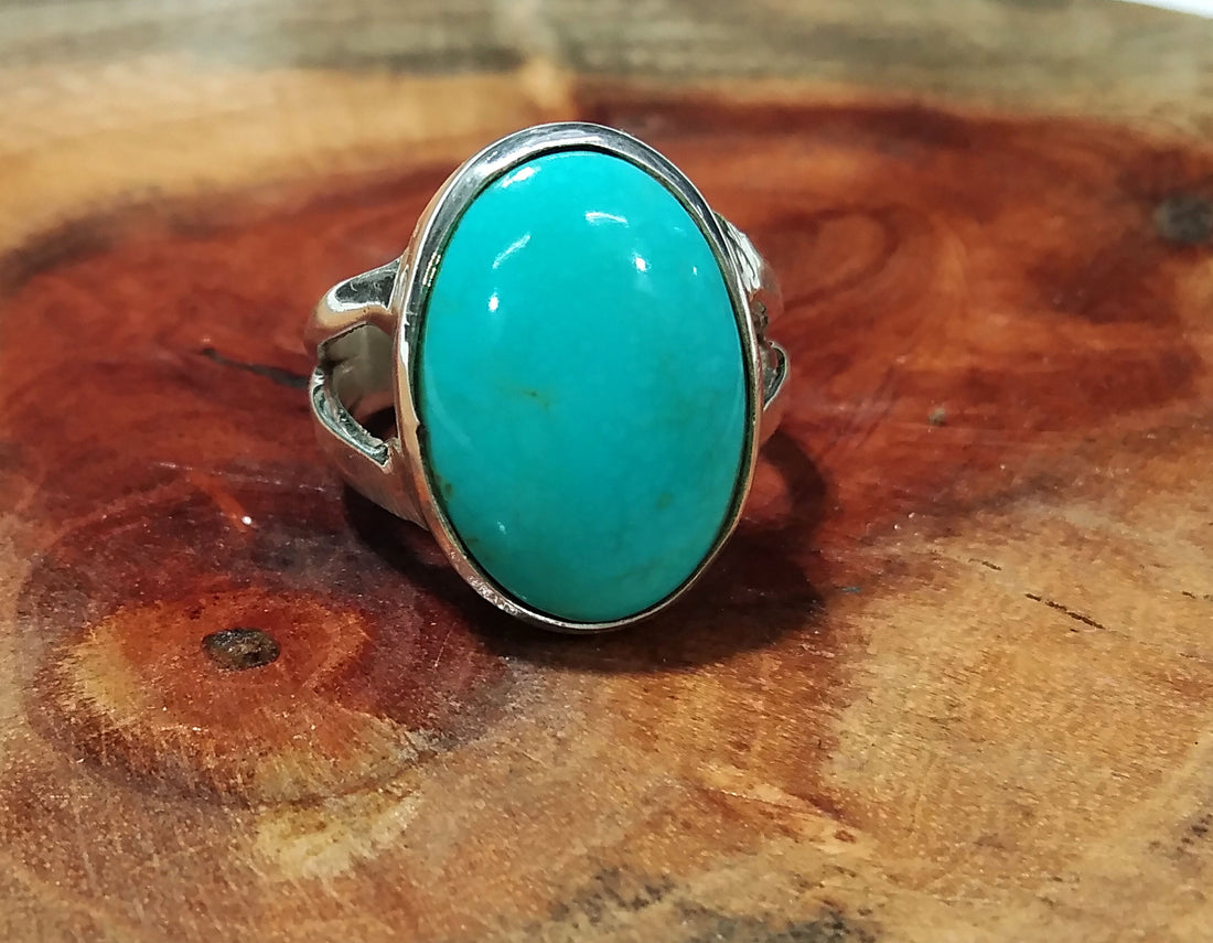 Natural Arizona Turquoise Gemstone Ring, 925 Starling Silver Ring, Nice Design Good Making Gift Ring, Turquoise Stone Ring, For Men & Women.