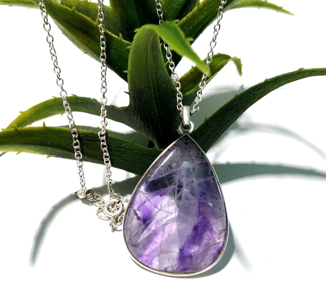 Natural Trapiche Amethyst Druzy Stone Chain Pendant Necklace, 925 Starling Silver Amazing Color Purple Handmade Pendant Gift Wedding Pendant