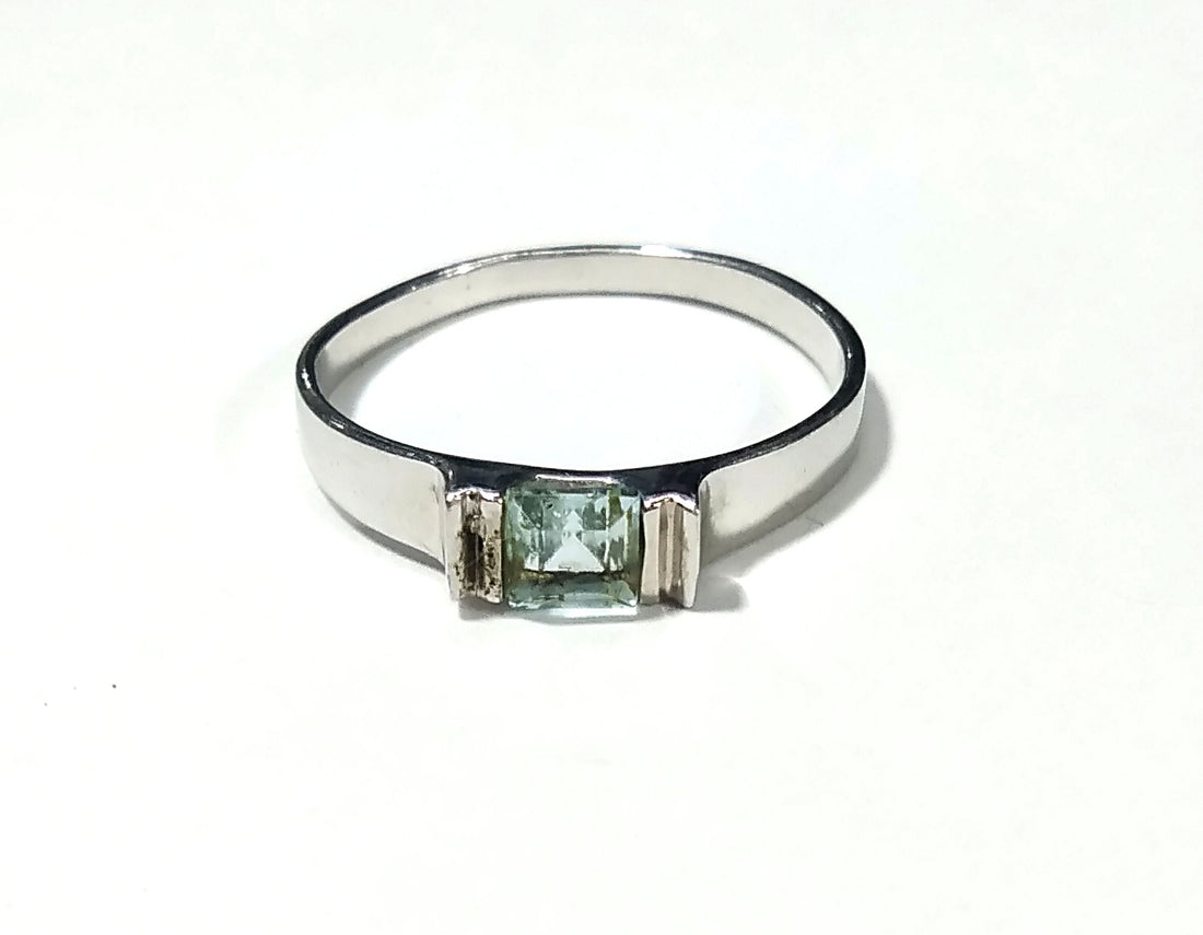 Natural Blue Topaz Gemstone Ring, Solid 925 Starling Silver Ring, Top Quality Blue Topaz Ring, Handmade Ring, Gift For Girls & Women Ring