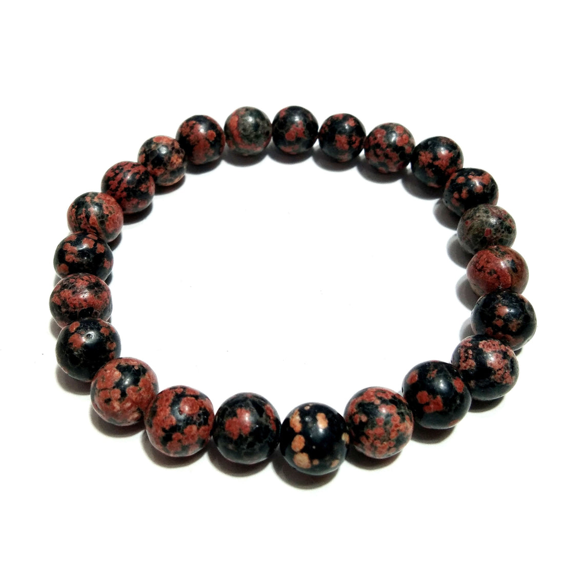 Leopard Skin Jasper Bracelet Beads Stone, Natural Skin Jasper Healing Men & Women Round Bracelet, Stone Size 8x8 mm Gift Easter day Bracelet