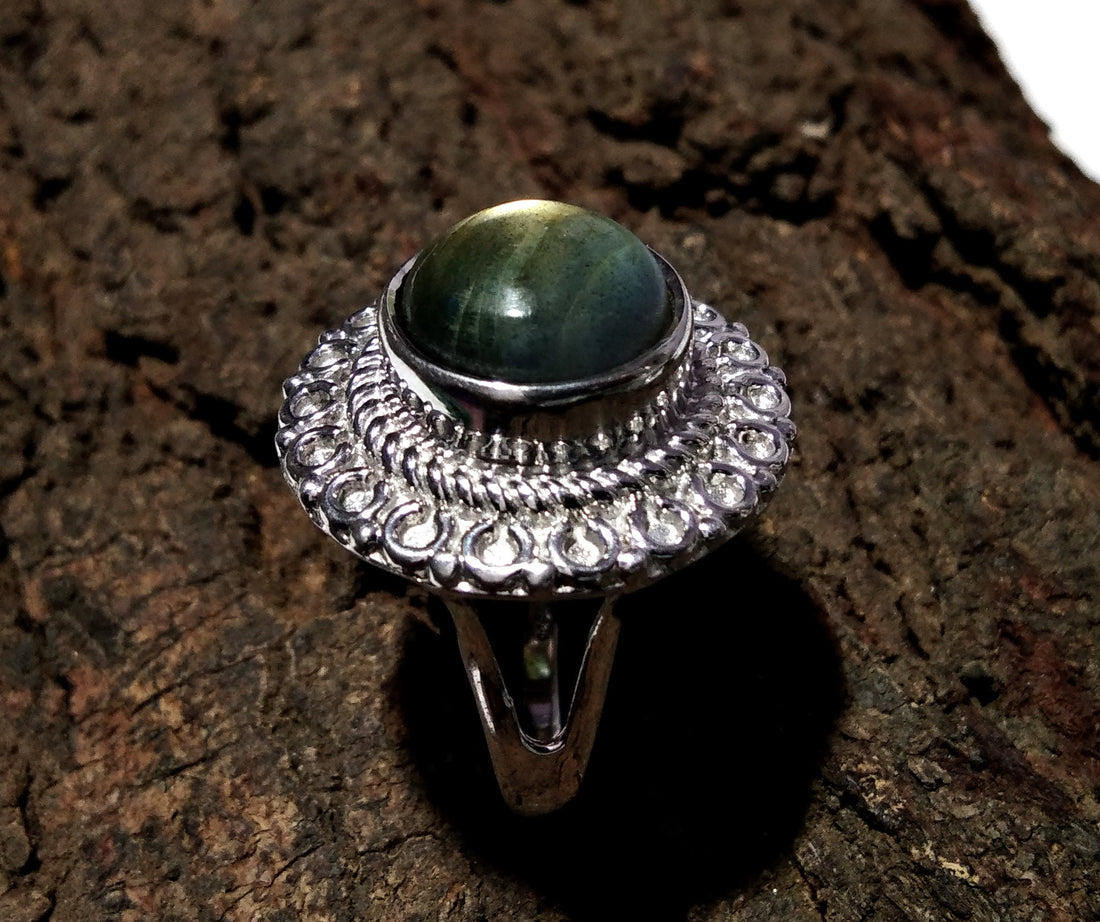 Labradorite Ring, 925 Sterling Silver Ring, Labradorite Stone Beautiful Ring, Natural Stone Handmade Ring, Labradorite Jewelry.