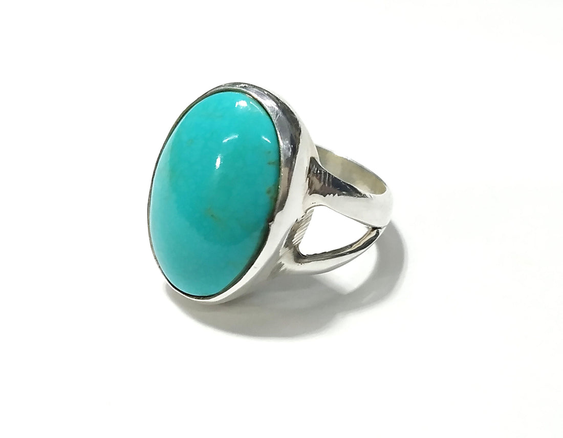 Natural Arizona Turquoise Gemstone Ring, 925 Starling Silver Ring, Nice Design Good Making Gift Ring, Turquoise Stone Ring, For Men & Women.