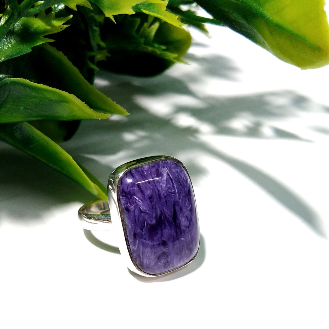 Natural Charoite Stone Rings, Amazing Top Color Purple Charoite Gemstone Ring, 925 Starling Silver Ring, Wedding Ring, Gift Birthday Rings