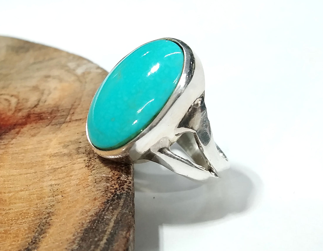 Natural Arizona Turquoise Gemstone Ring, 925 Starling Silver Ring, Nice Design Good Making Gift Ring, Turquoise Stone Ring, For Men & Women.