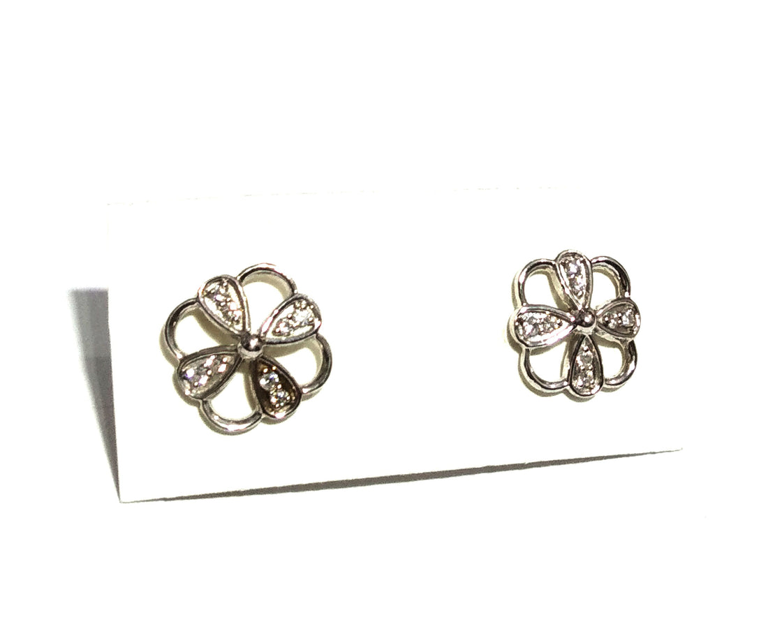 Amazing White Zircon Stone Design Stud Earring, 925 Solid Starling Silver Stud Handmade Earring, Unique Studs Gift Women Earring Studs