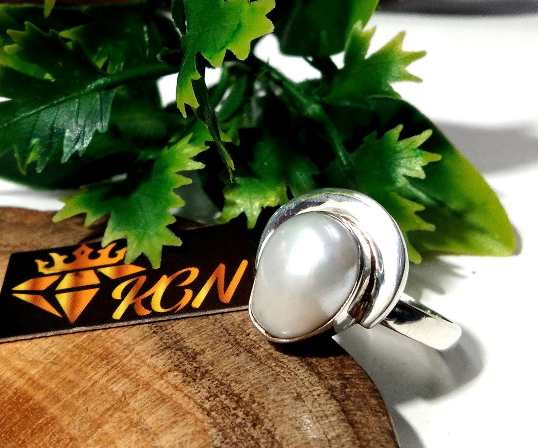 Amazing Design Good Making Ring, Natural Fresh Water Pearl Rings, With 925 Starling Silver Ring, Anniversary & Wedding Gift Ring For Women