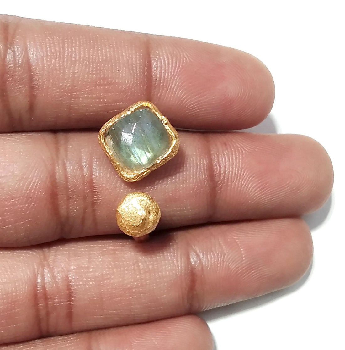 Labradorite Gemstone Ring, 925 Sterling Silver Gold Plated Ring, Natural Labradorite Ring, Silver Design Good Making Gift Ring, Gift For Her