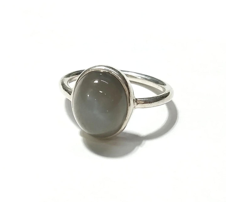 Rainbow Moonstone Ring, Solid 925 Sterling Silver Ring, Natural Gemstone Moonstone Ring, Silver Ring, Handmade Ring, Gift For Girls & Women.