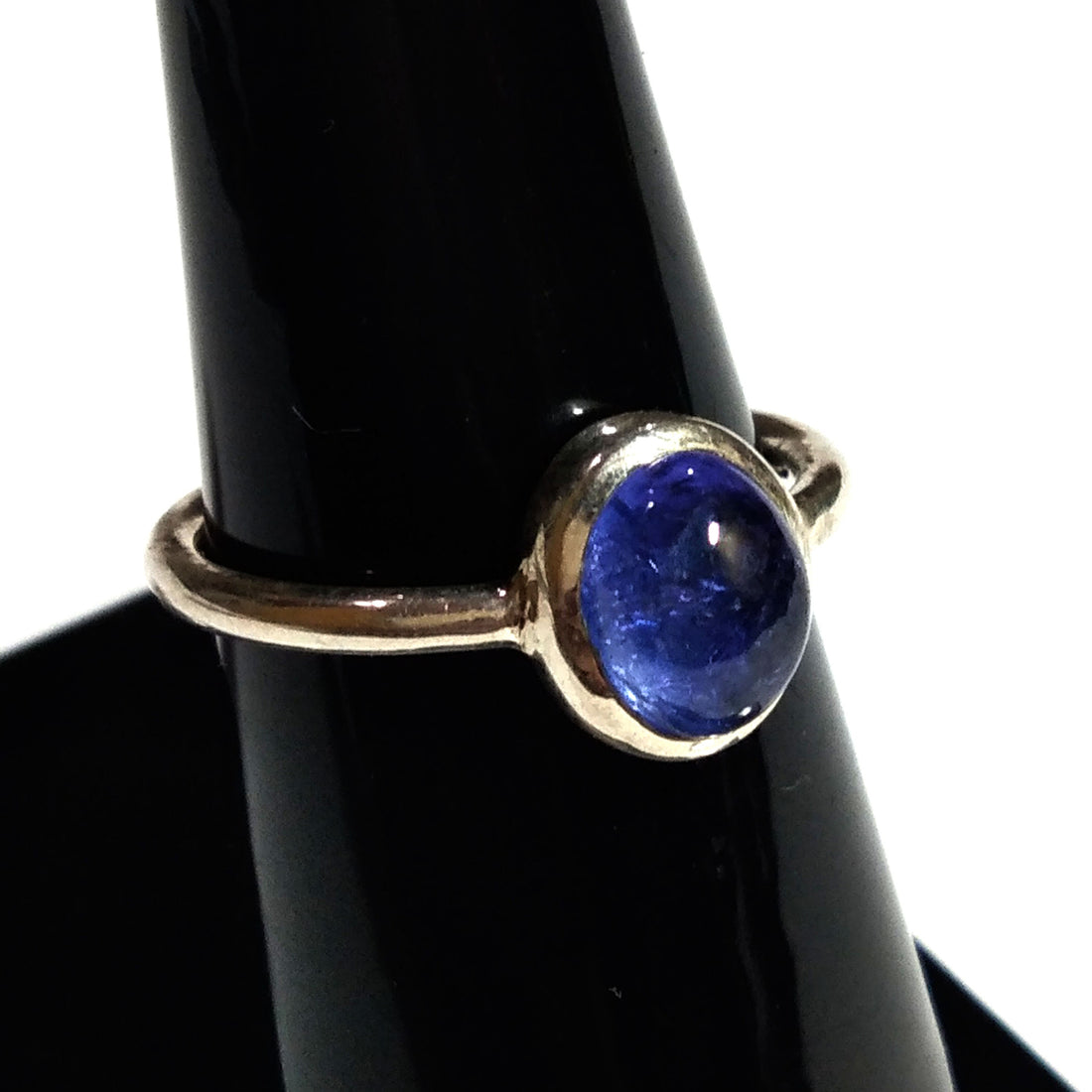 Natural Tanzanite Gemstone Ring, 925 Solid Starling Silver Ring, Top Quality Tanzanite Ring, Oval Shape Stone Size 8x7 mm Gift Birthday Ring