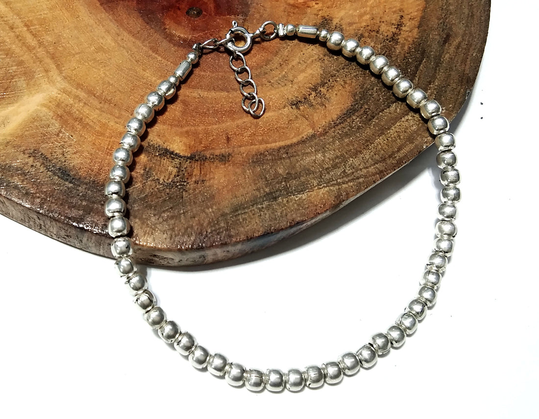 Solid 925 Sterling Silver Bracelet, 3mm Solid Sterling Silver Bracelet, Gift For Men/Women, Handmade Making Silver Bracelet Jewelry