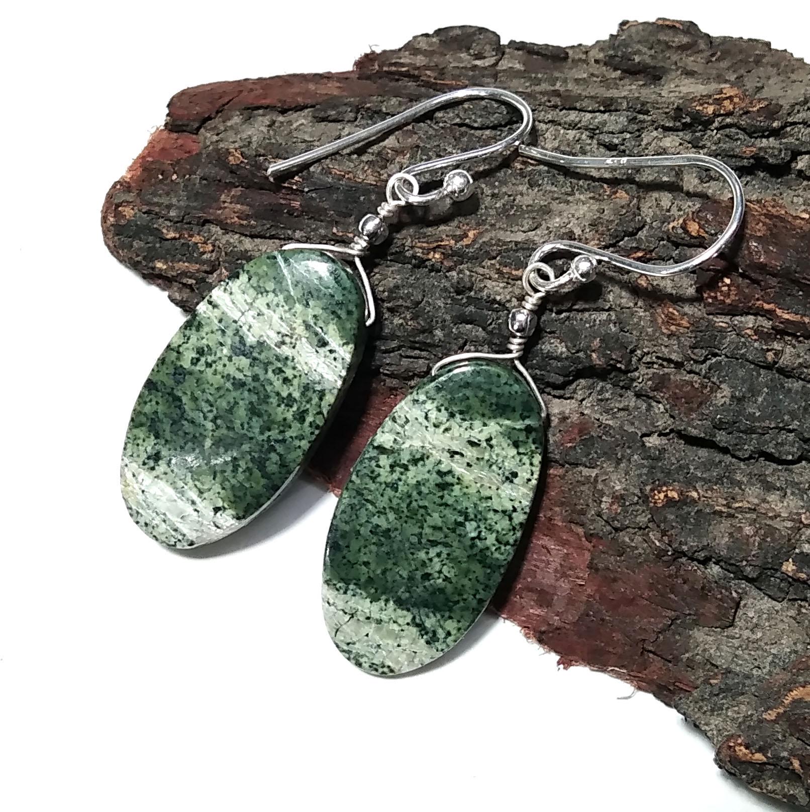 Natural Green Swiss Opal Gemstone Earring, Solid 925 Starling Silver Earring, Beautiful Swiss Opal Stone Size 30x13mm Gift For Girls & Women