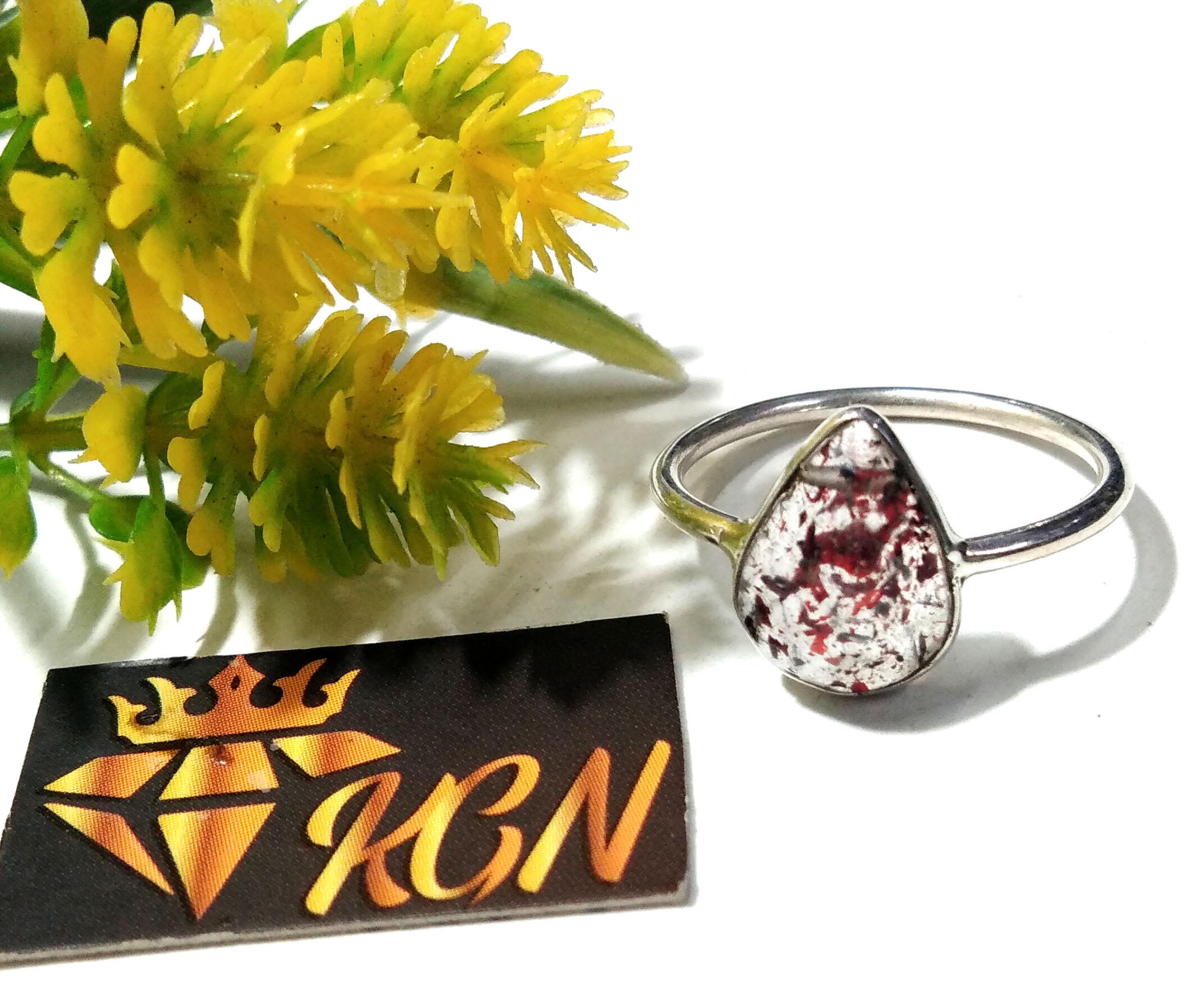 Natural Super Seven Gemstone Rings, 925 Sterling Silver Ring, Very Beautiful Super Seven Crystal Ring, Statement Ring, Gift Birthday Ring