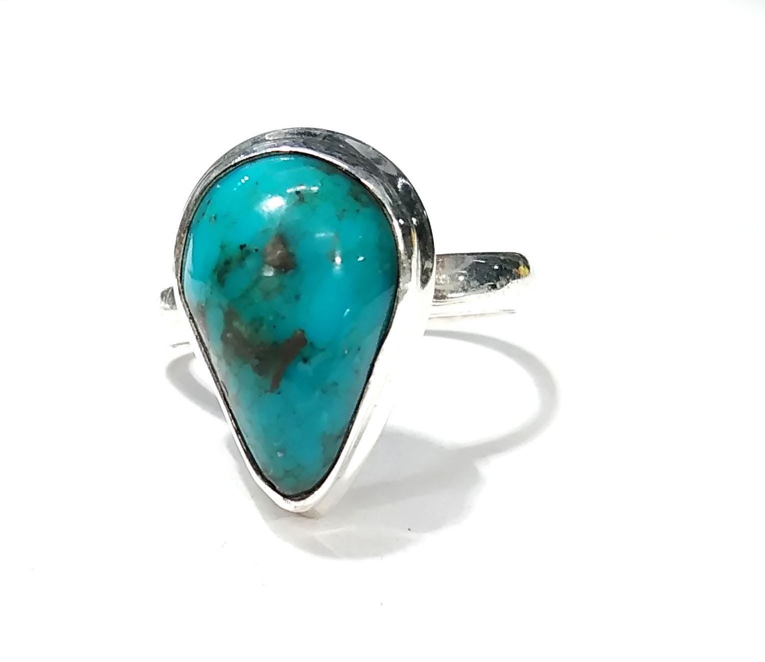 Natural High Quality Persian Turquoise Ring, 925 Sterling Silver Ring Jewelry, Gemstone Ring, Gift Birthday Ring, Handmade Jewelry Ring