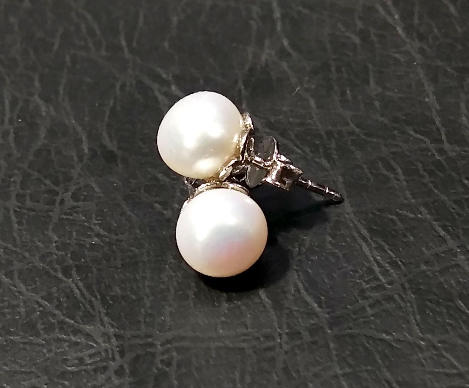 Real Freshwater Pearl Stud Earrings, 925 Starling Silver Stud Earring, Natural Freshwater Pearl Stud Earrings, Handmade Studs For Women.