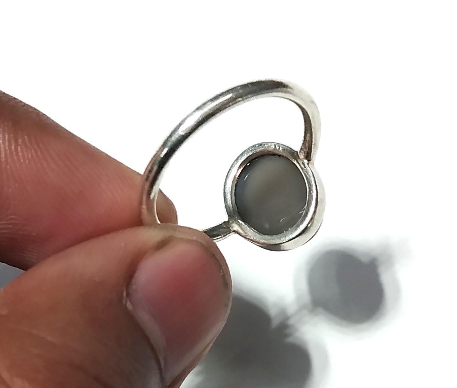 Rainbow Moonstone Ring, Solid 925 Sterling Silver Ring, Natural Gemstone Moonstone Ring, Silver Ring, Handmade Ring, Gift For Girls & Women.