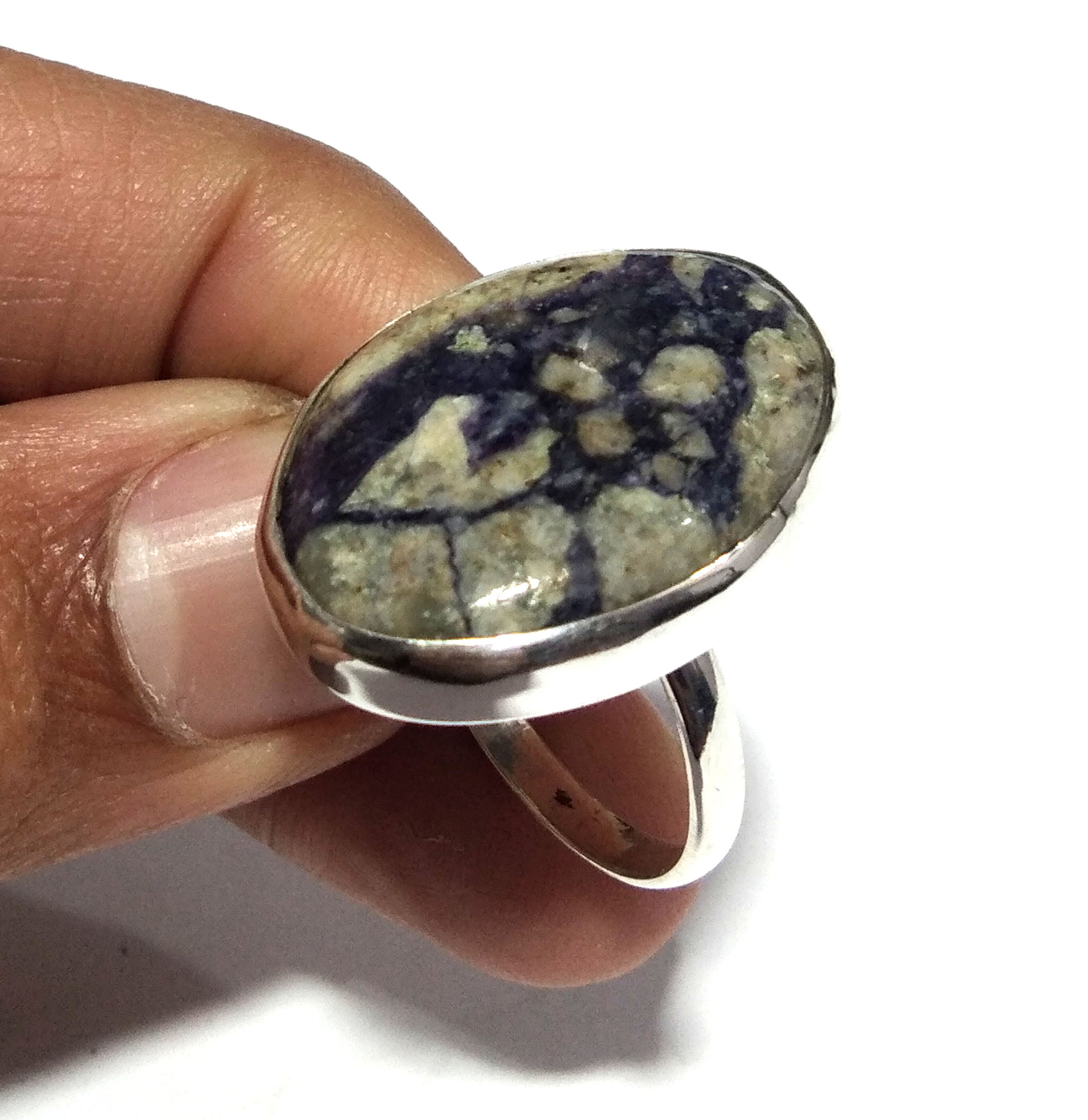 Natural Tiffany Jasper Gemstone Ring, Solid 925 Sterling Silver Ring, Amazing Jasper Stone Size 28x21 mm Handmade Gift Mother’s day Ring