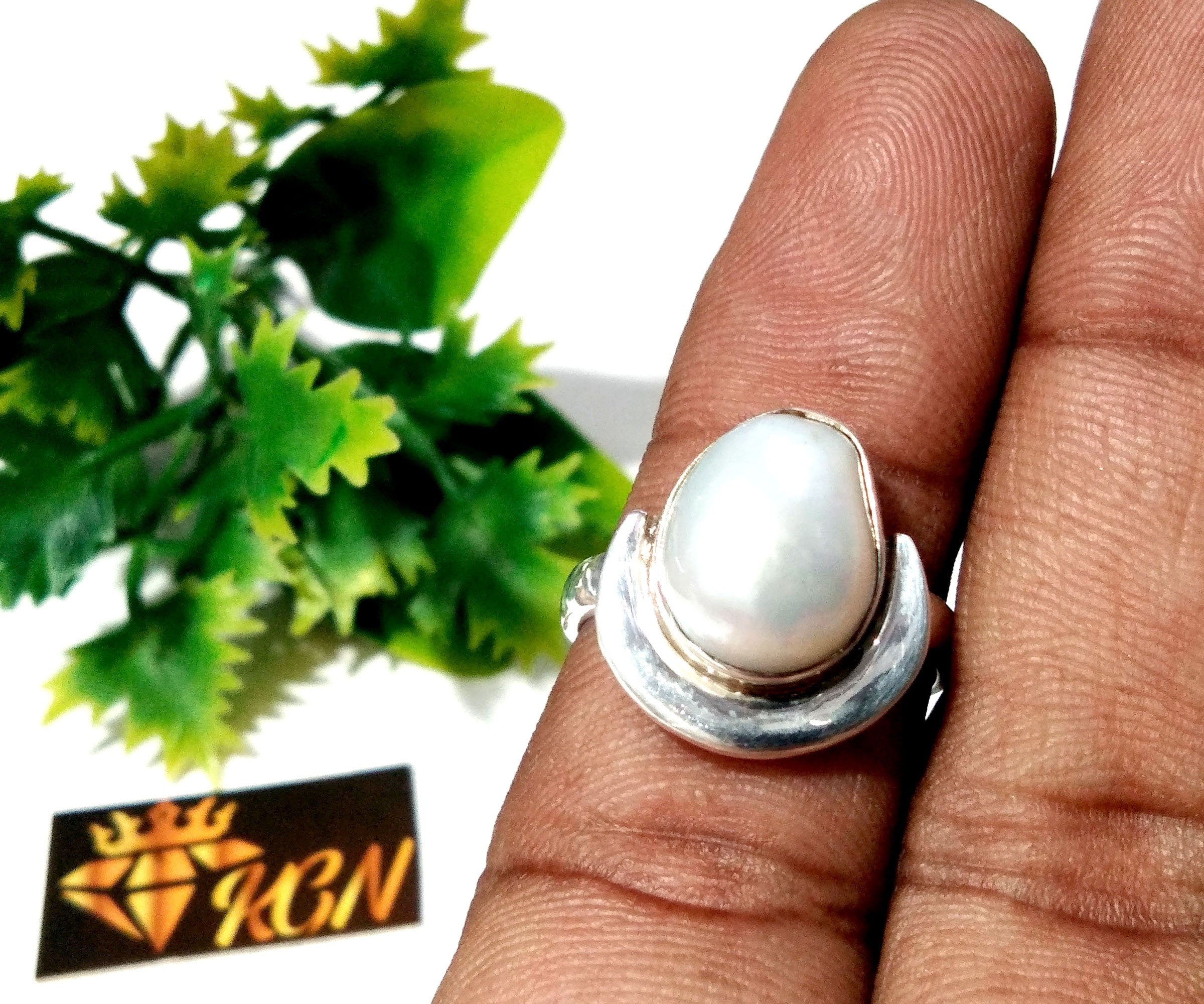 Amazing Design Good Making Ring, Natural Fresh Water Pearl Rings, With 925 Starling Silver Ring, Anniversary & Wedding Gift Ring For Women