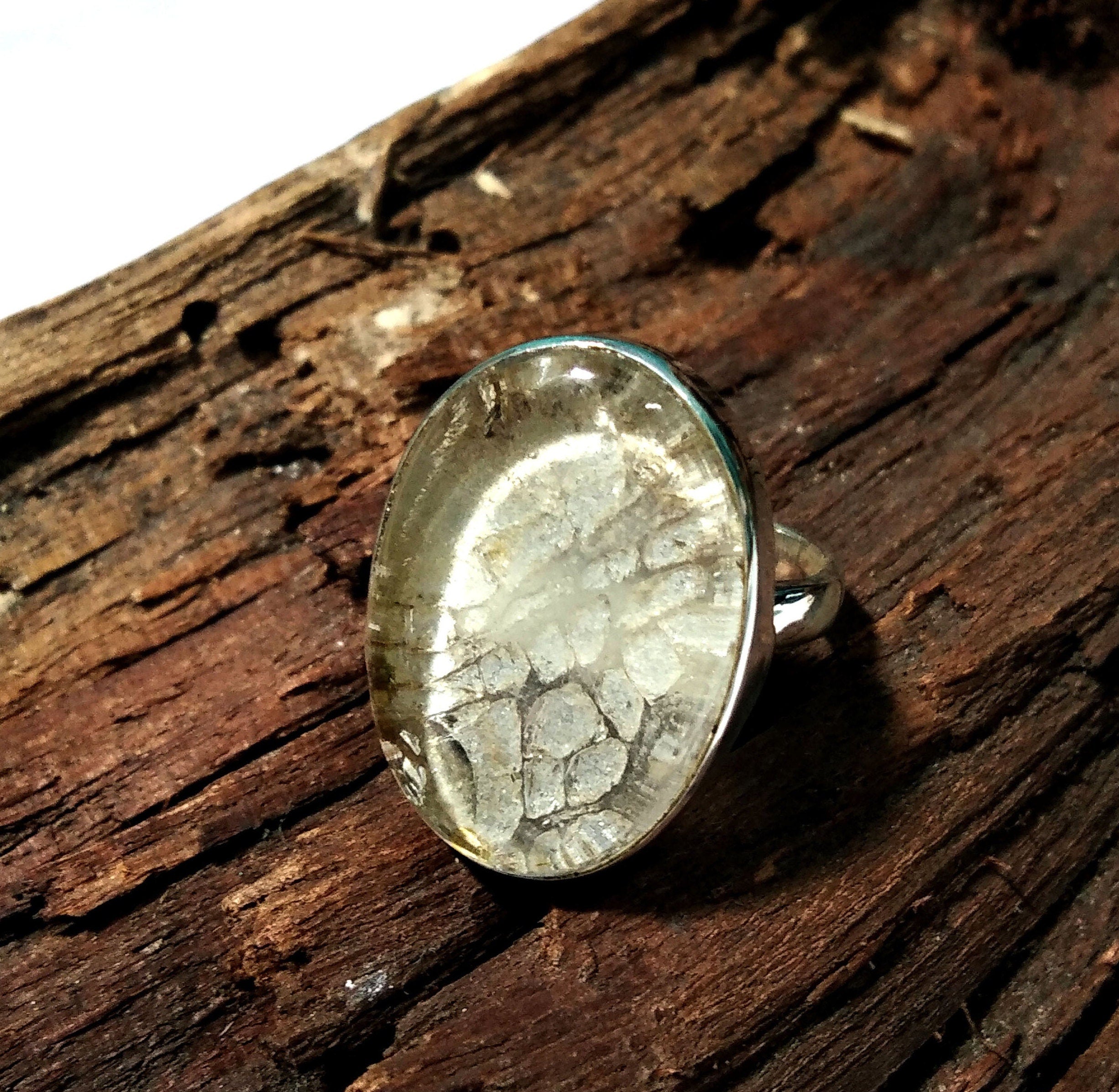 Garden Quartz Ring, Lodolite Ring, 925 Sterling Silver, Natural Gemstone, Silver Jewelry, Gemstone With Silver Ring, For Girls & Women Ring