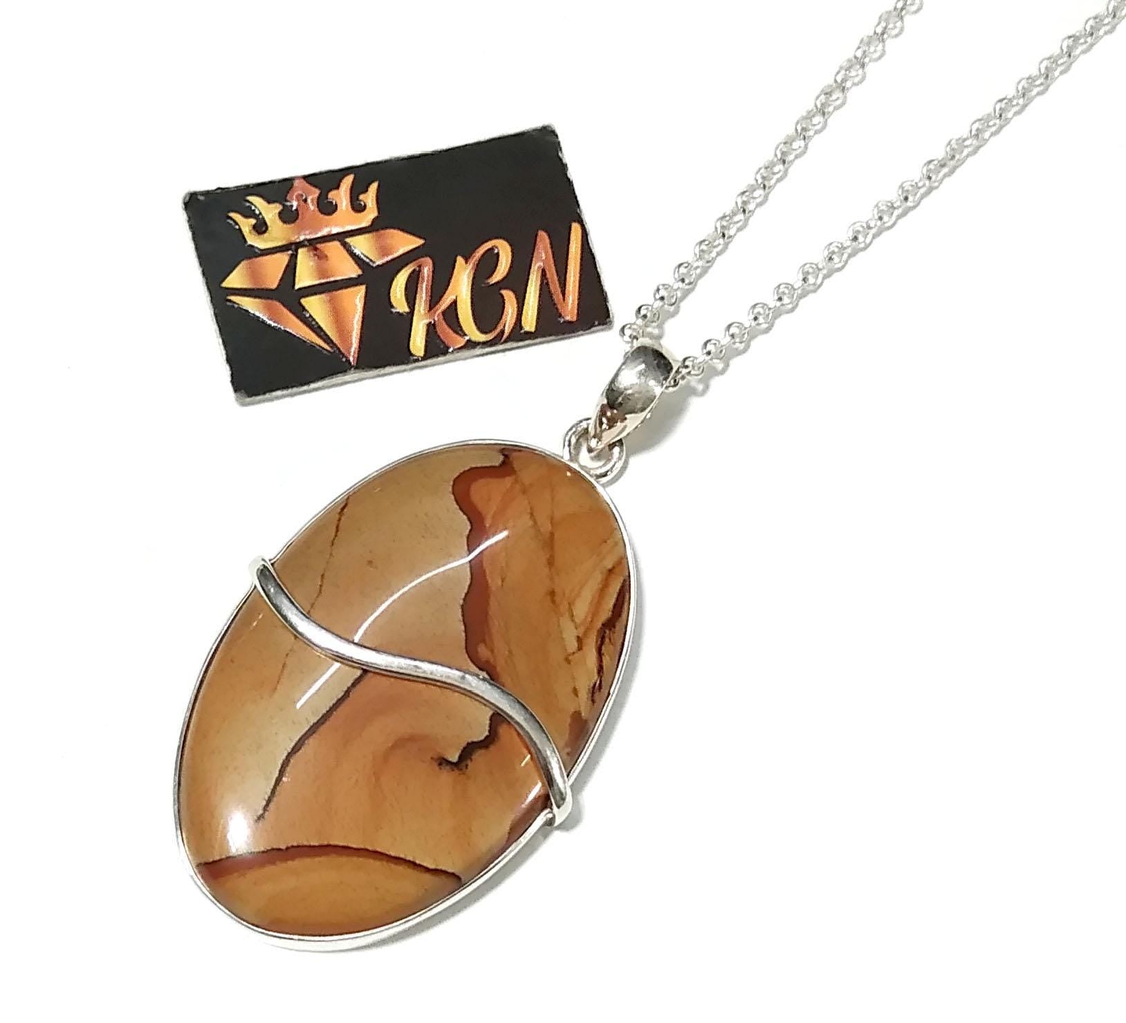 Natural Picasso Picture Jasper Stone Pendant, 925 Sterling Silver Pendant Jewelry, Handmade Silver Design Pendant, Gift For Wedding Pendant