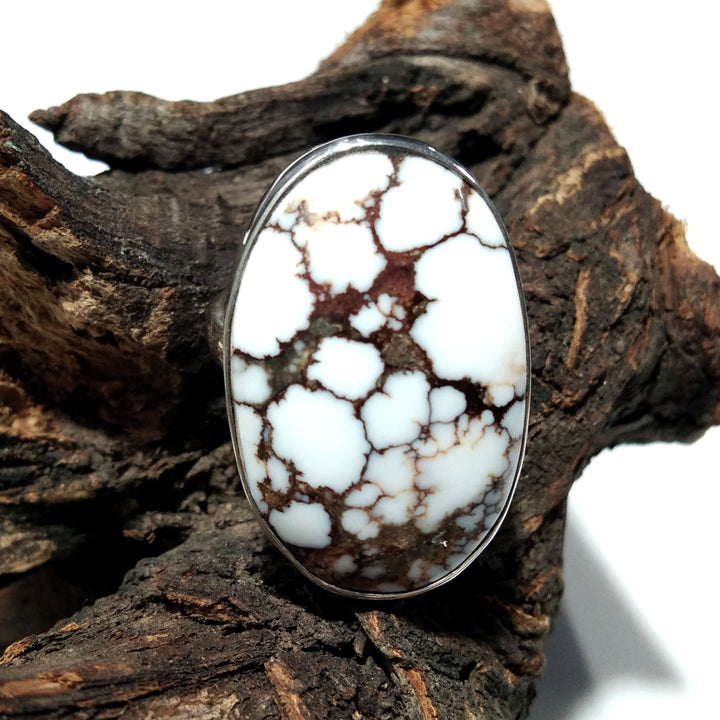 Natural Wild Horse Magnesite Gemstone Ring, 925 Solid Sterling Silver Ring, Wild Horse Stone Size 29x18 mm Handmade Ring, Birthday Ring
