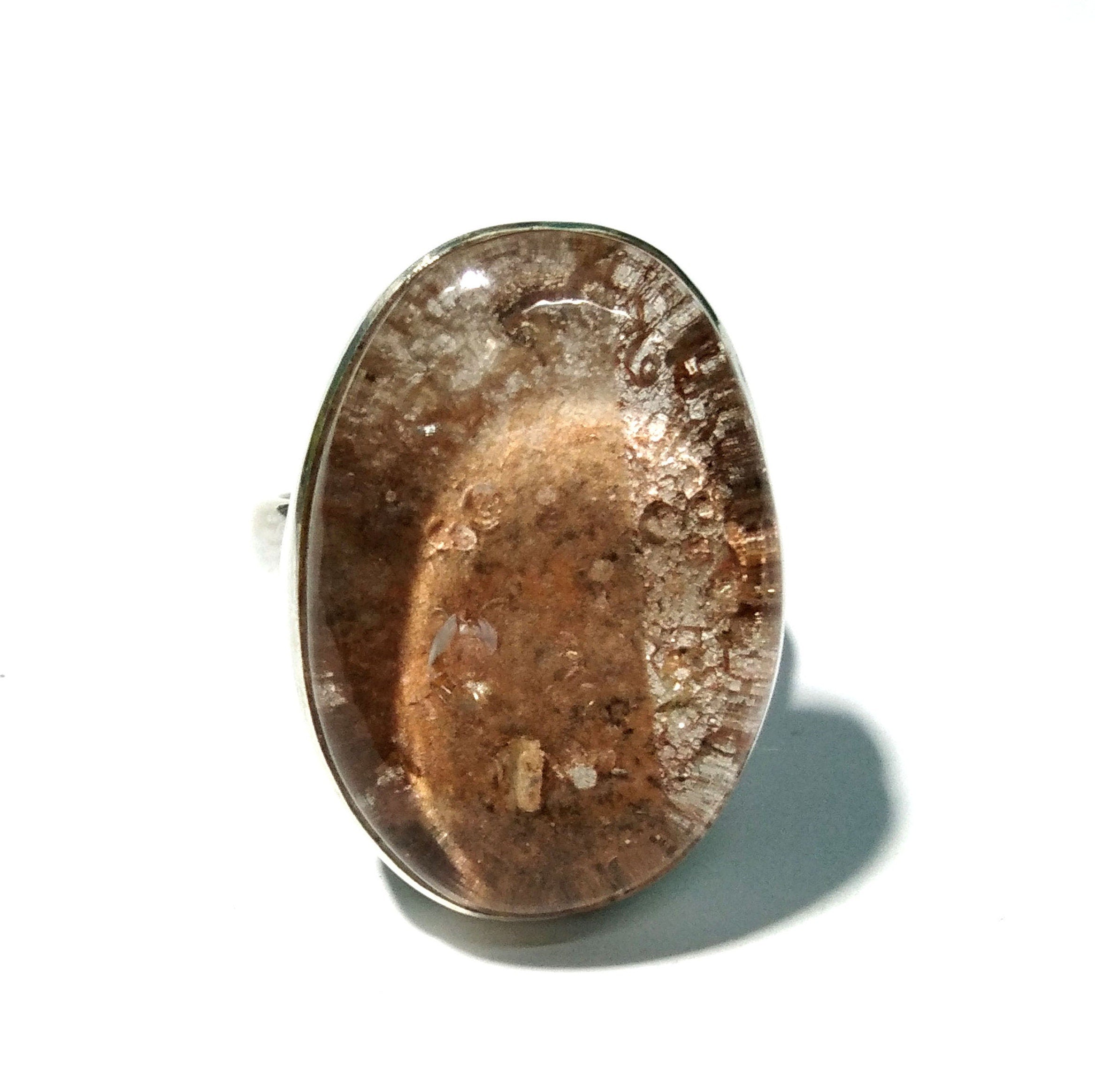 Garden Quartz Ring, Solid 925 Sterling Silver Jewelry, Natural Gemstone Lodolite Ring, Natural Amazing Design Gemstone Ring, Handmade Ring.