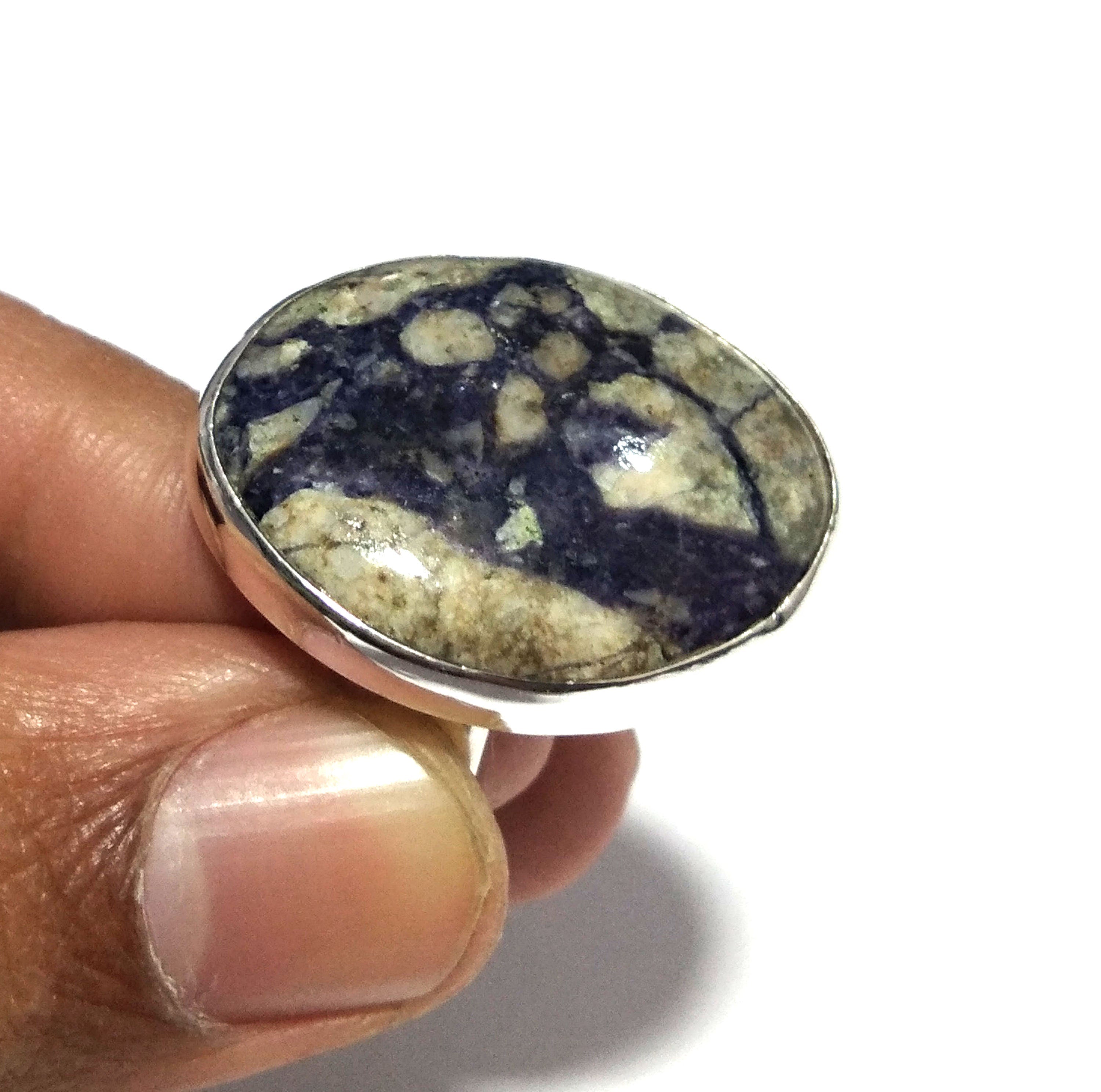 Natural Tiffany Jasper Gemstone Ring, Solid 925 Sterling Silver Ring, Amazing Jasper Stone Size 28x21 mm Handmade Gift Mother’s day Ring