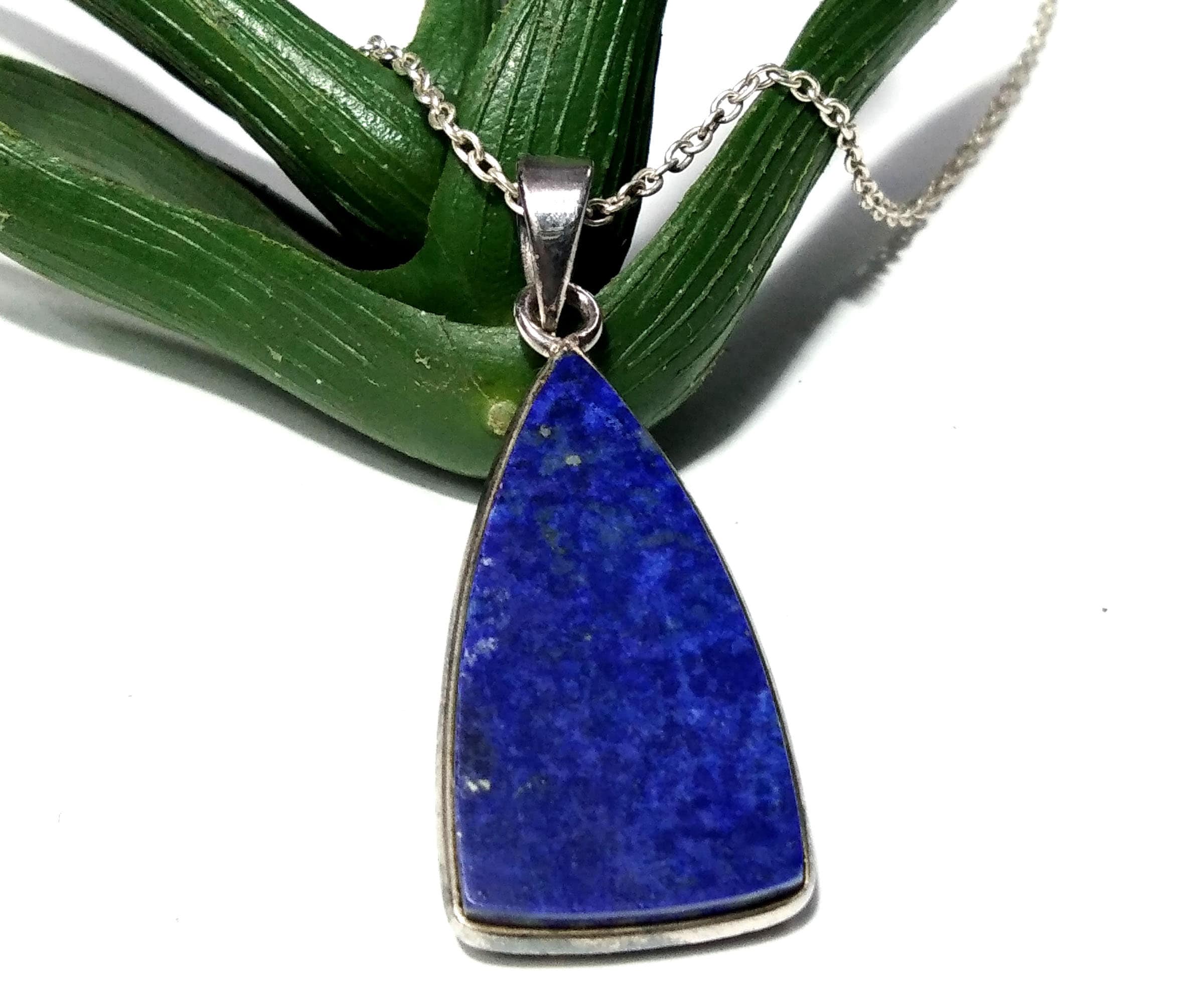Natural Gemstone Lapis Lazuli Pendant, 925 Sterling Silver Pendant, Very Beautiful Lapis Lazuli Pendant, Handmade Making Jewelry For Women