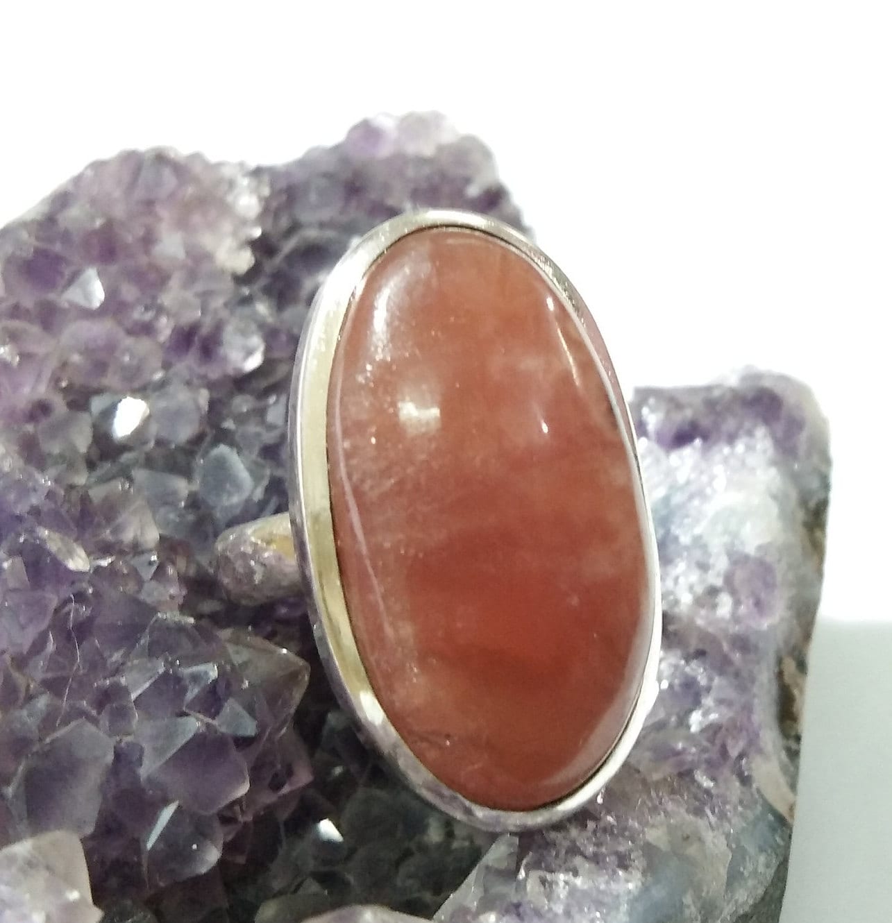 Natural Rhodochrosite Gemstone Ring, 925 Solid Starling Silver Ring, Top Quality Rhodochrosite Handmade Ring, For Gift Wedding Ring