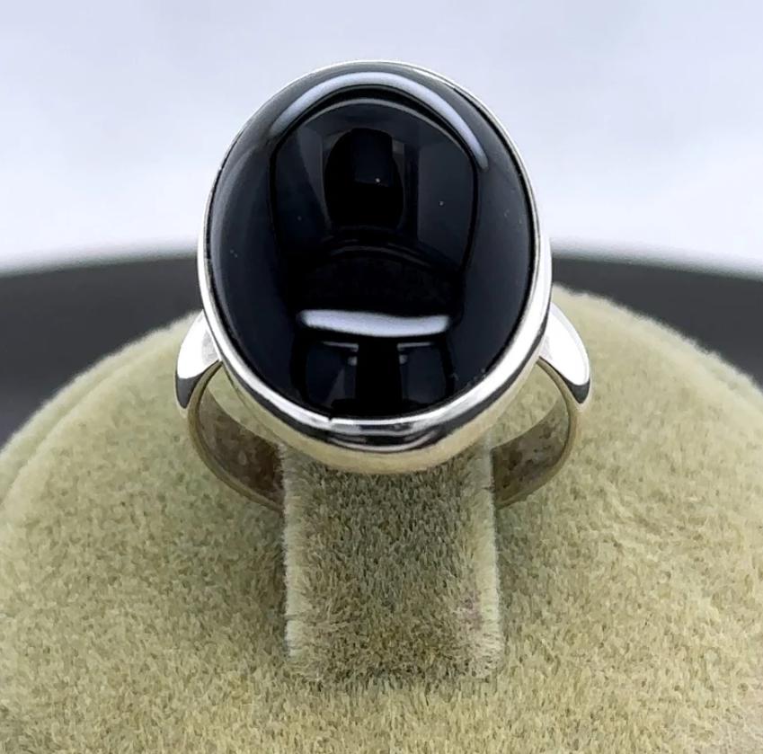 Natural Black Onyx Gemstone Ring, Solid 925 Sterling Silver Ring, Amazing Black Onyx Stone Shape Oval Handmade Ring, Gift Birthday Ring