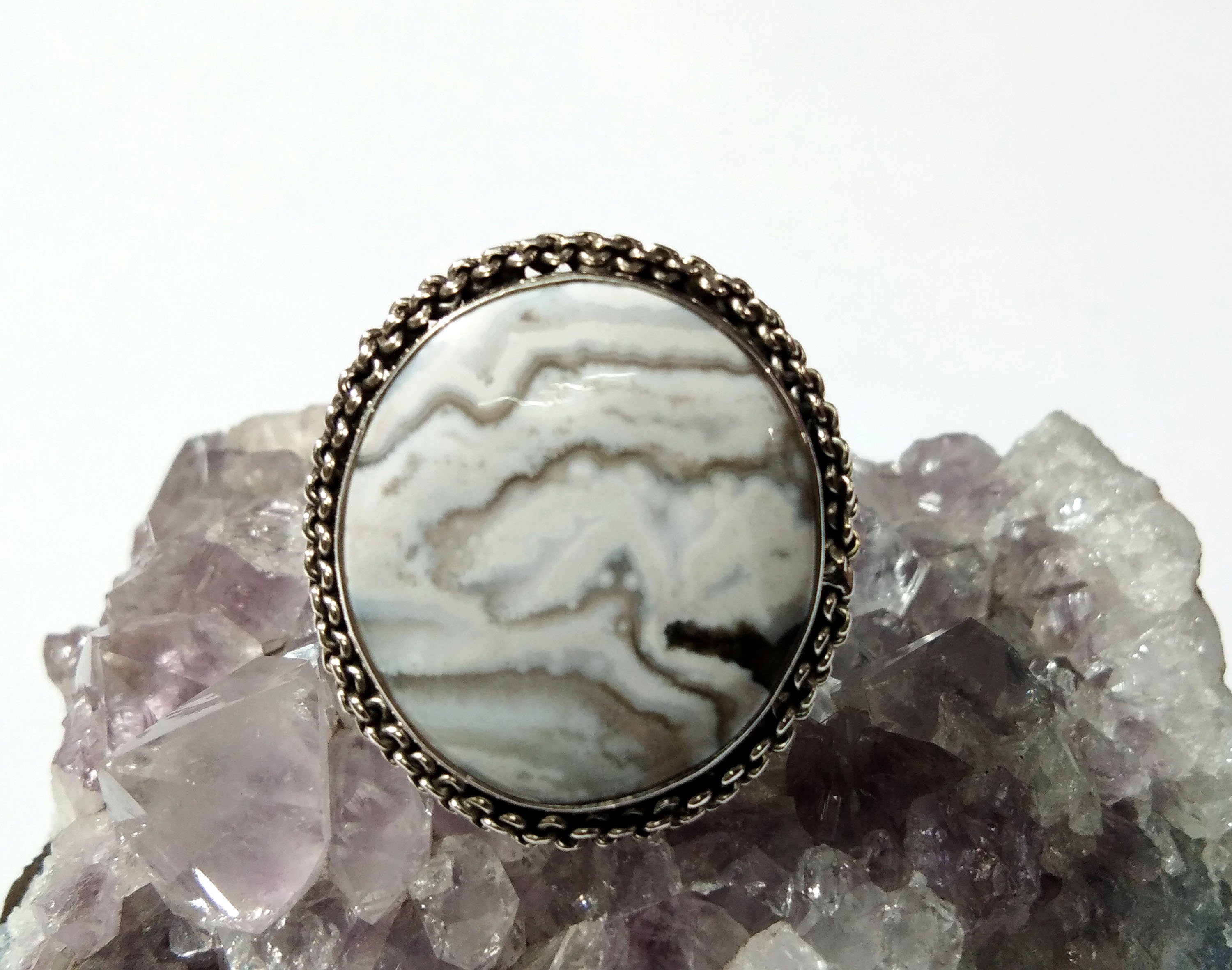 Natural Ocean Jasper Stone Ring, 925 Solid Starling Silver Ring, Handmade Ring, Amazing Design Ocean Jasper Ring, For Gift Birthday Ring
