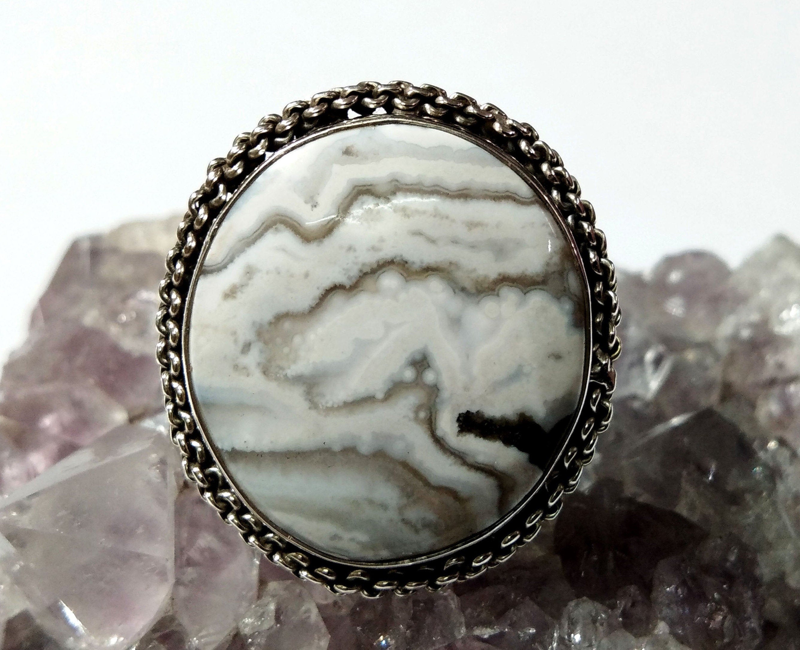 Natural Ocean Jasper Stone Ring, 925 Solid Starling Silver Ring, Handmade Ring, Amazing Design Ocean Jasper Ring, For Gift Birthday Ring