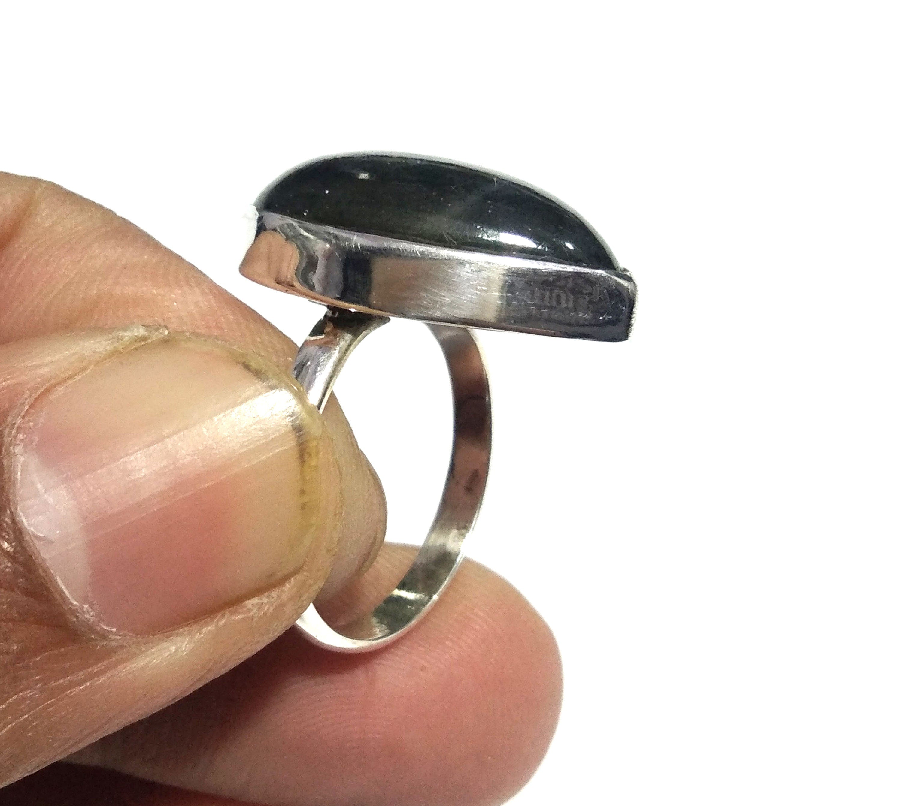 Natural Labradorite Green Fire Gemstone Ring, 925 Solid Sterling Silver Ring, Labradorite Stone Size 23x17 mm Handmade Gift Birthday Ring