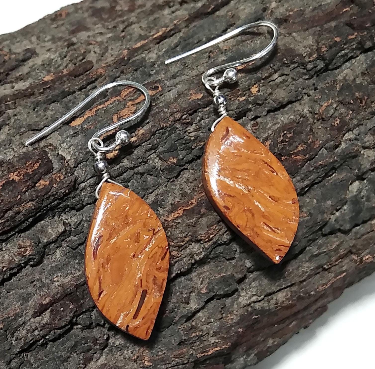 Natural Mariam Jasper Gemstone Earring, 925 Starling Silver Earring, A+++ Mariam Jasper Handmade Earring, Gift For Girls & Women Earrings