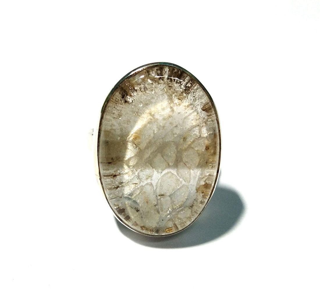 Garden Quartz Ring, Lodolite Ring, 925 Sterling Silver, Natural Gemstone, Silver Jewelry, Gemstone With Silver Ring, For Girls & Women Ring