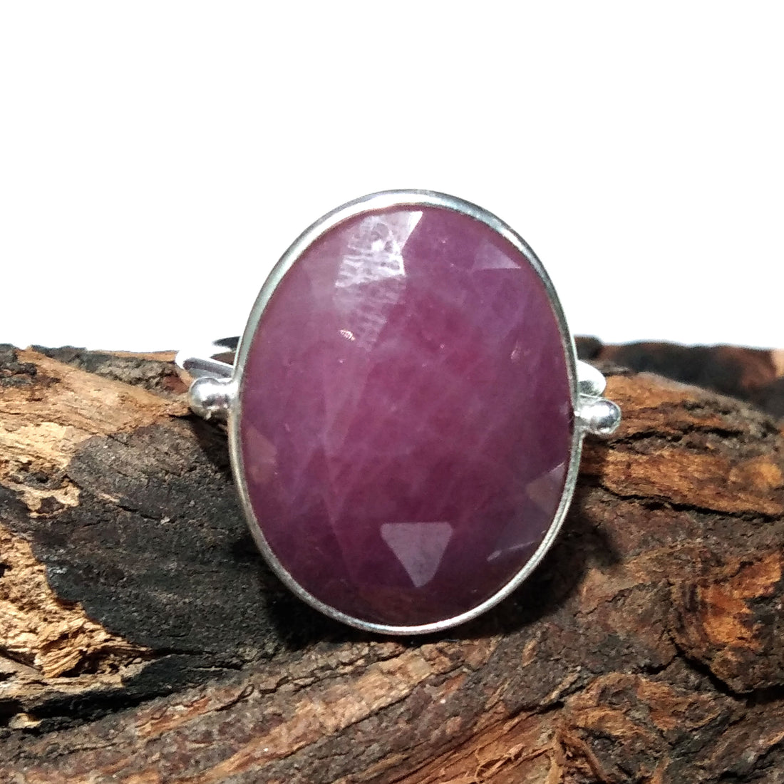 Pink Sapphire Rose Cut Gemstone Ring, 925 Solid Starling Silver Ring, Sapphire Cut Stone Size 20x15 mm Handmade Ring, Gift Wedding Ring