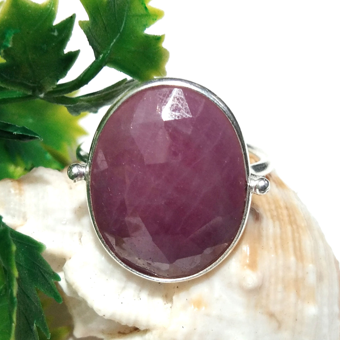 Pink Sapphire Rose Cut Gemstone Ring, 925 Solid Starling Silver Ring, Sapphire Cut Stone Size 20x15 mm Handmade Ring, Gift Wedding Ring