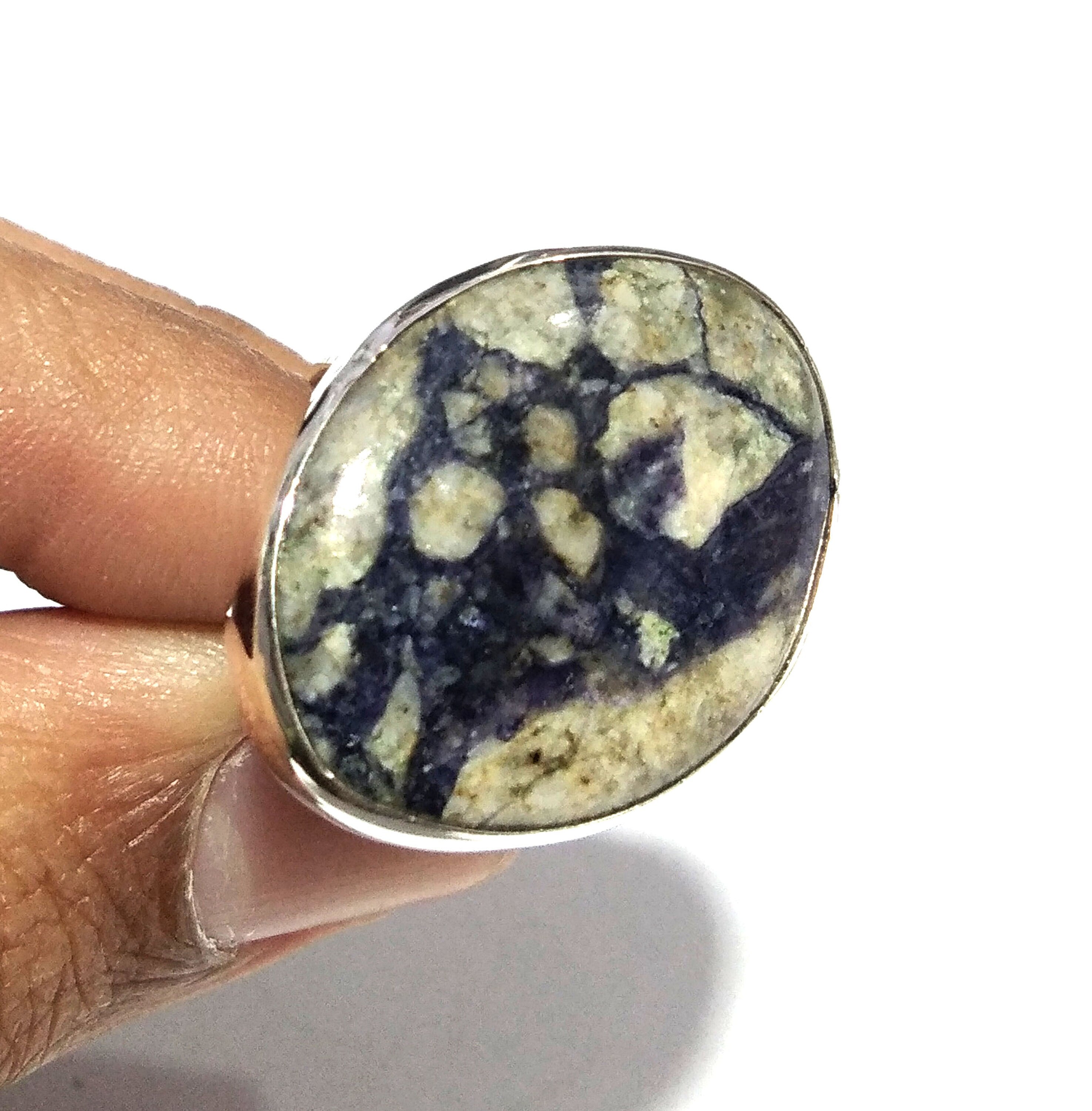 Natural Tiffany Jasper Gemstone Ring, Solid 925 Sterling Silver Ring, Amazing Jasper Stone Size 28x21 mm Handmade Gift Mother’s day Ring