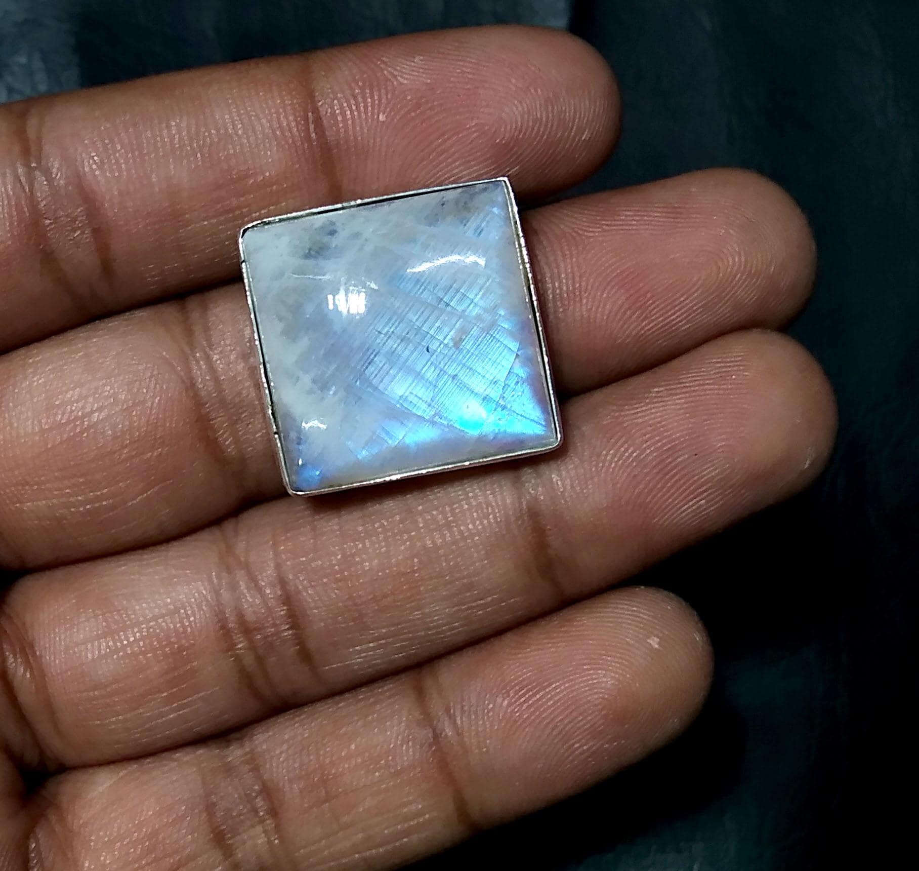 Genuine Rainbow Moonstone Ring, Solid 925 Starling Silver Ring, Very Beautiful Nice Ring, For Girls & Women, Handmade Making Silver Ring.