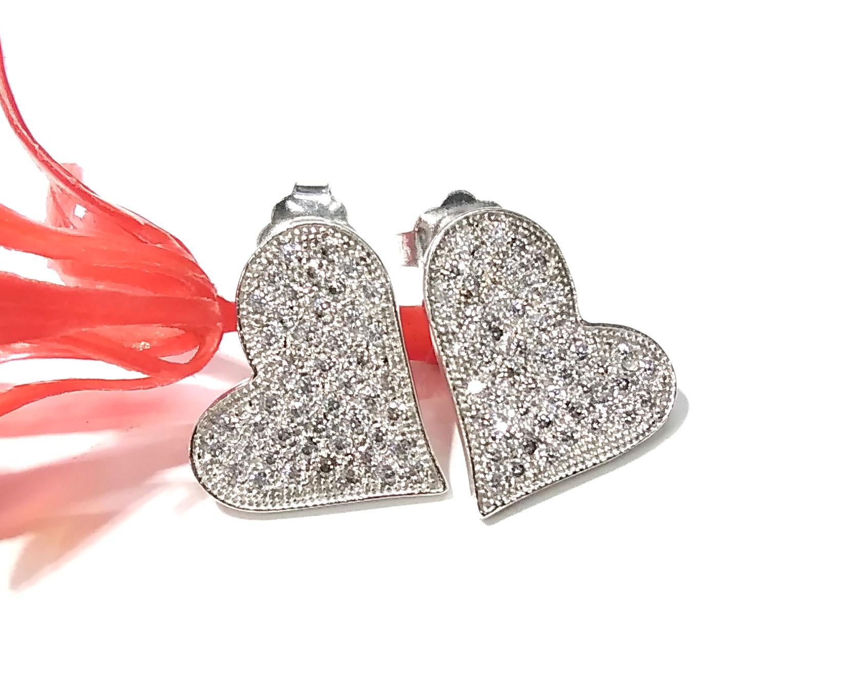 Amazing White Zircon Stone Design Stud Earring, 925 Solid Starling Silver Stud Handmade Earring, Unique Studs Earring, Gift For Girls/Women