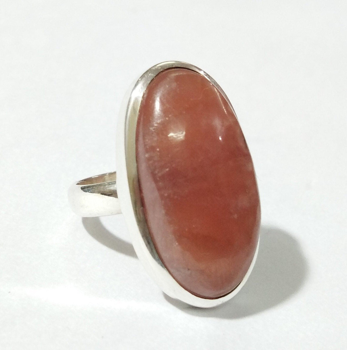 Natural Rhodochrosite Gemstone Ring, 925 Solid Starling Silver Ring, Top Quality Rhodochrosite Handmade Ring, For Gift Wedding Ring