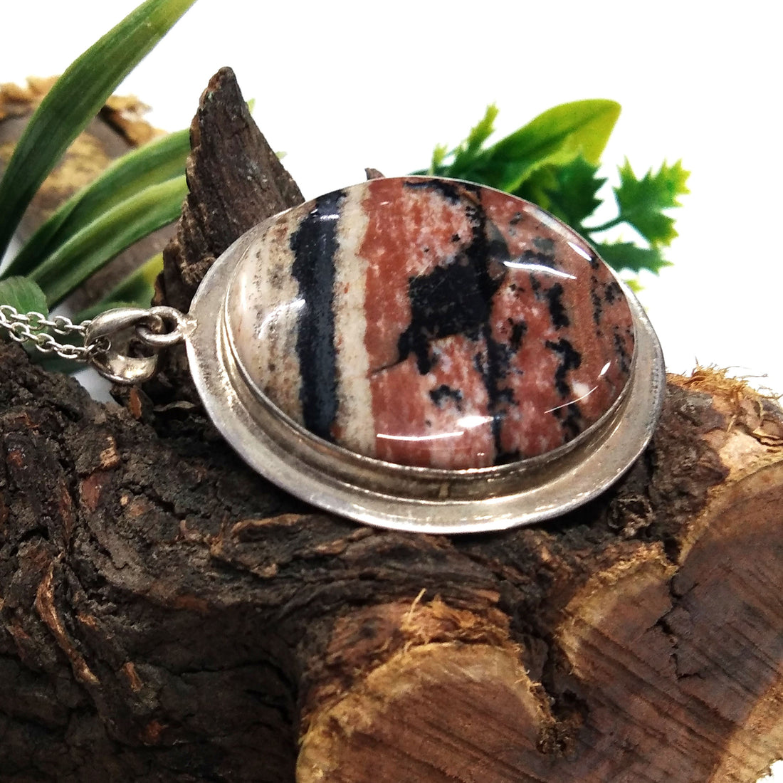 Honey Dendrite Opal Gemstone Pendant Necklace Chain, 925 Starling Silver Pendant Necklace, Handmade Stone Size 35x35 mm Wedding Pendant