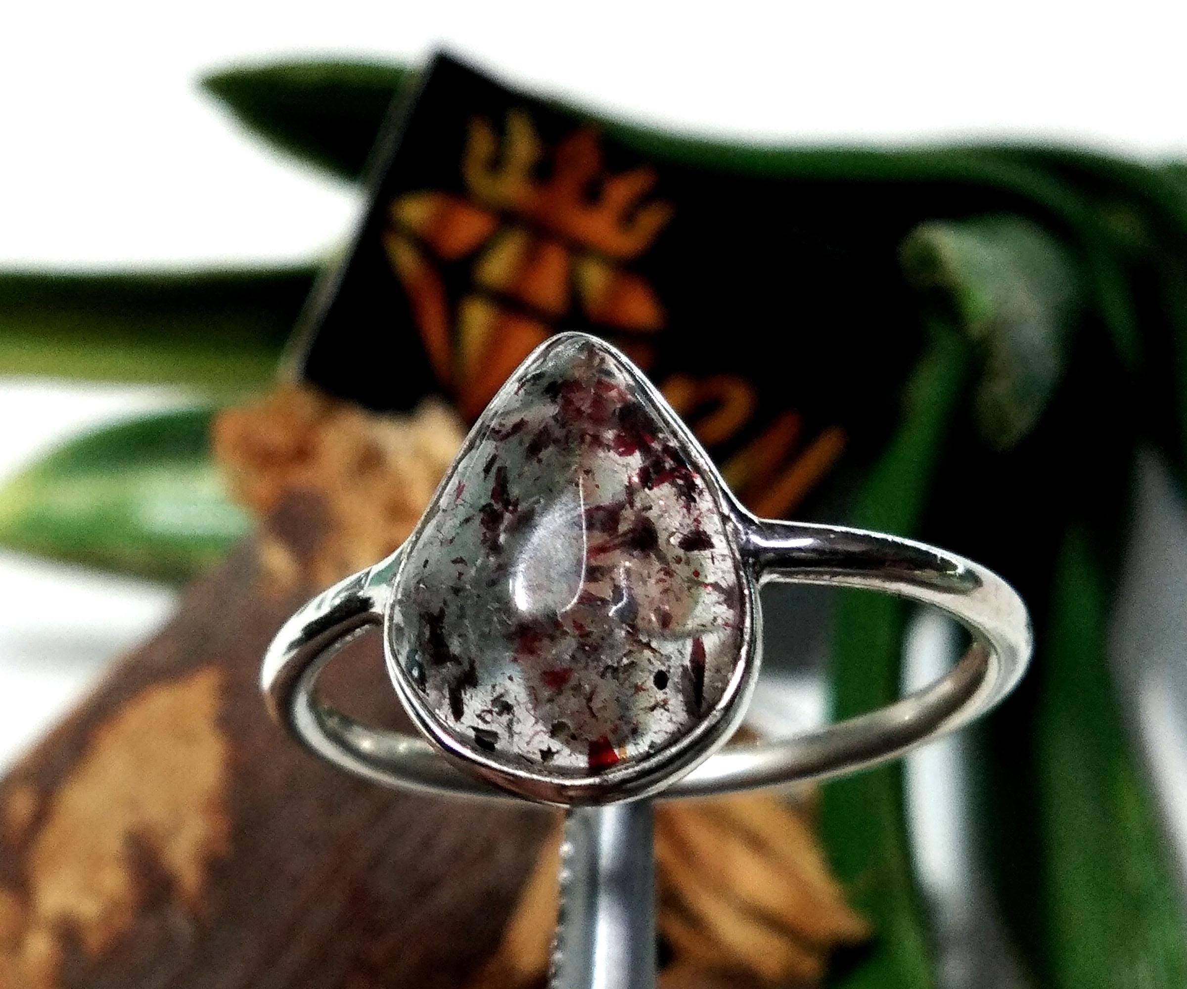 Natural Super Seven Gemstone Rings, 925 Sterling Silver Ring, Very Beautiful Super Seven Crystal Ring, Statement Ring, Gift Birthday Ring