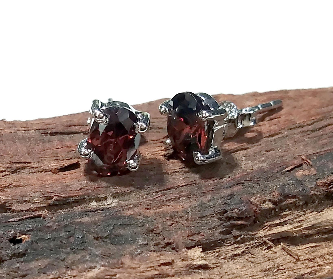 Natural Beer Quartz Stud Earrings, 925 Starling Silver Earring, Beer Quartz Gemstone Oval Shape Stud Earrings, Gift For Girls & Women Studs